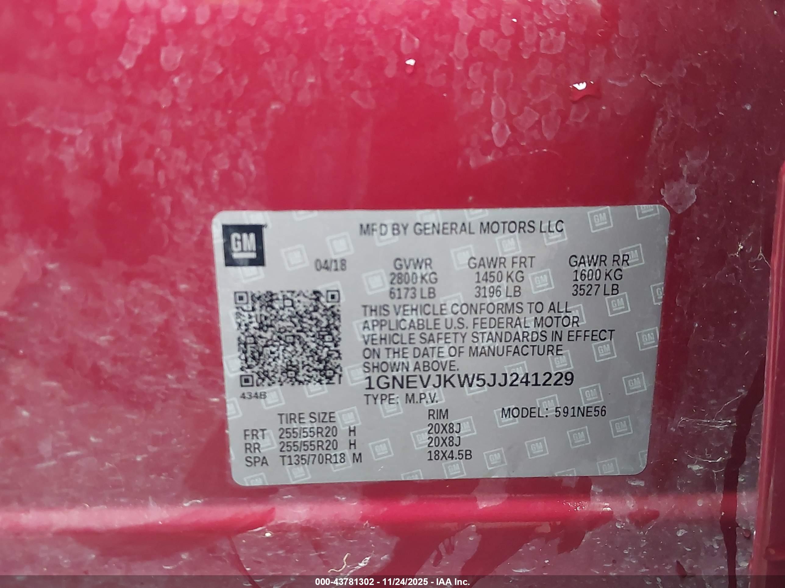 CHEVROLET TRAVERSE image 9