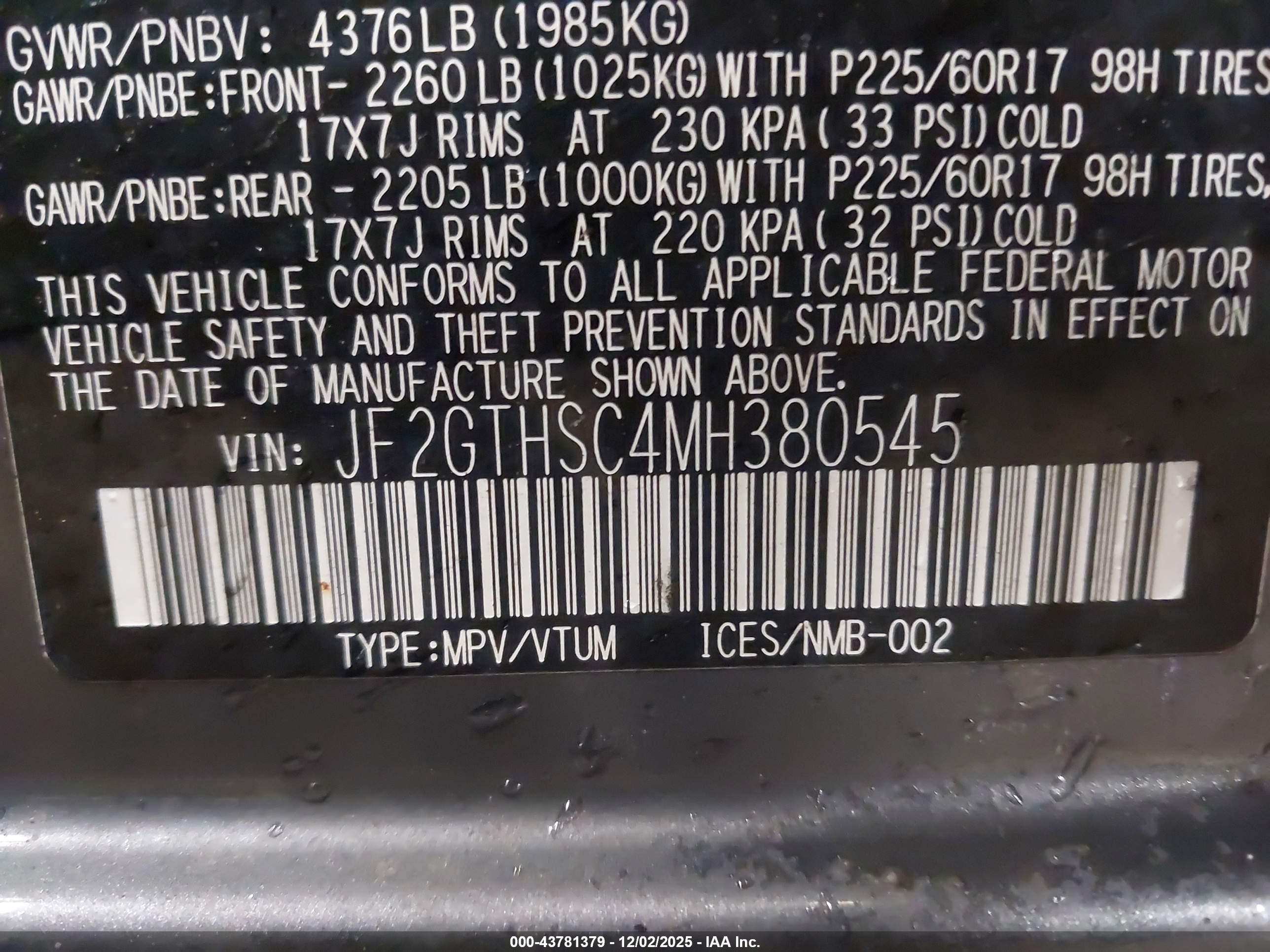 SUBARU CROSSTREK image 9