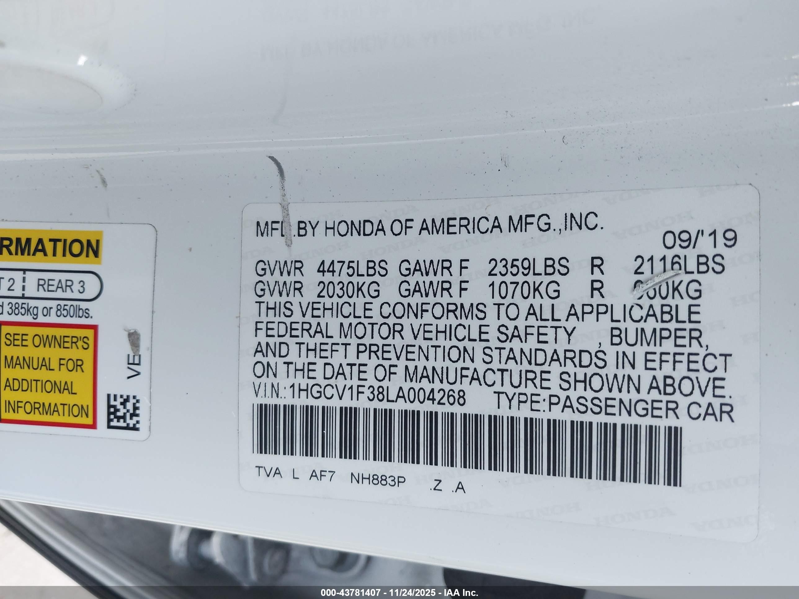 HONDA ACCORD image 9