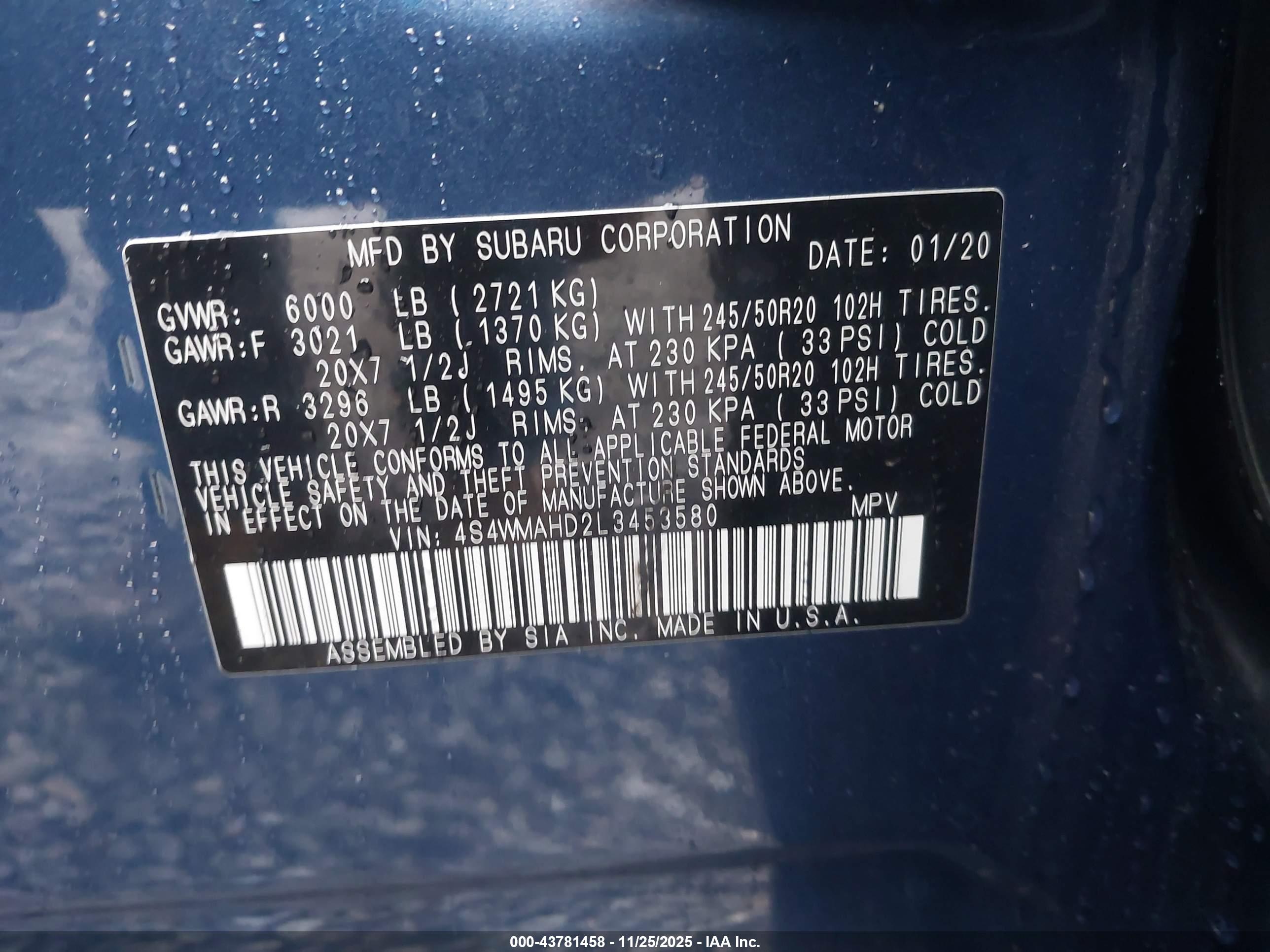 SUBARU ASCENT image 9