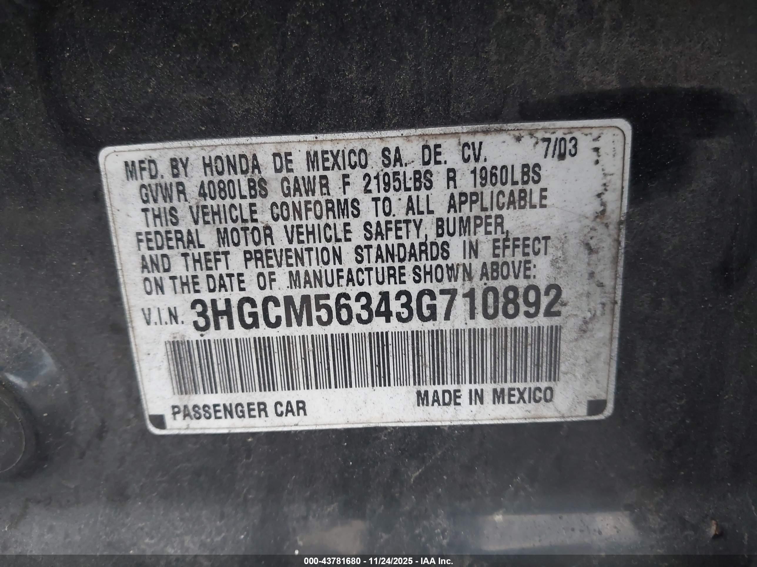 HONDA ACCORD image 9