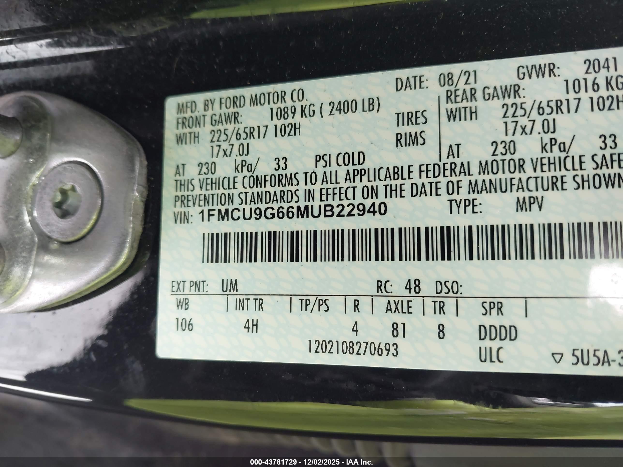 FORD ESCAPE image 9