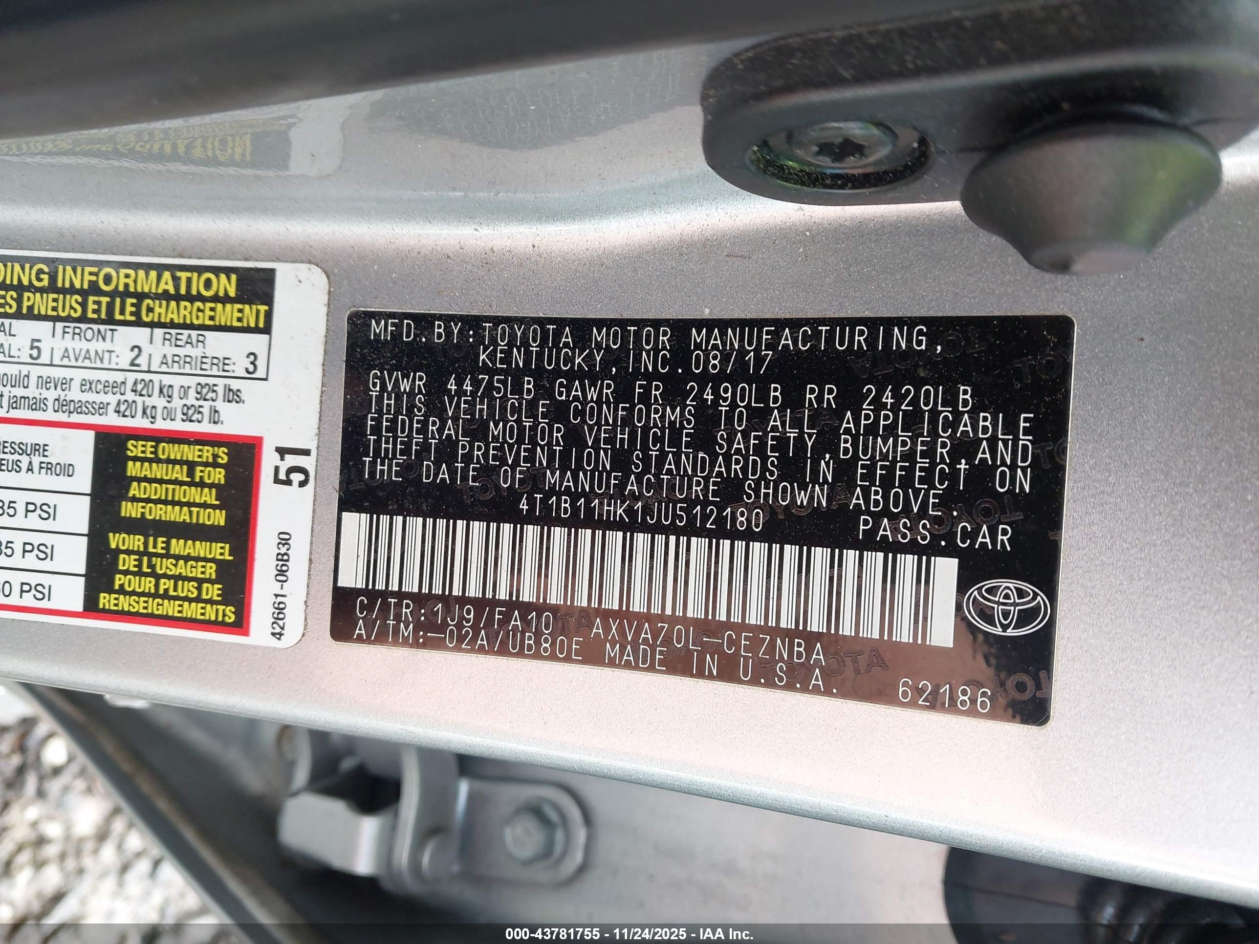 TOYOTA CAMRY image 9