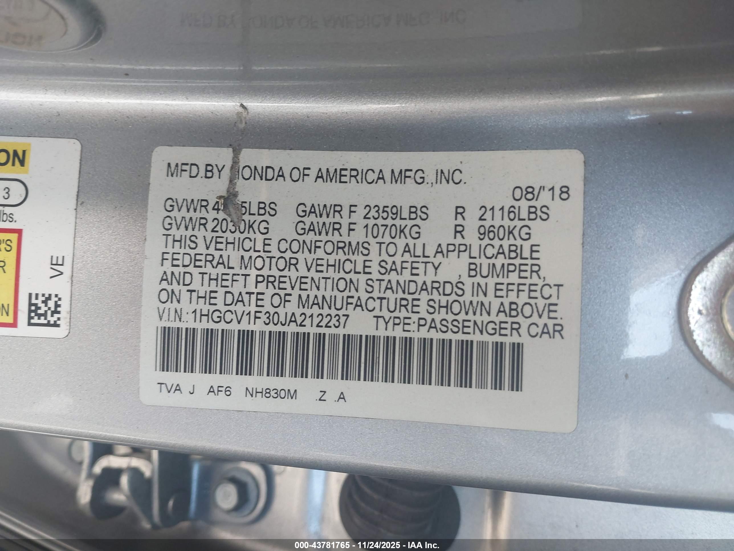 HONDA ACCORD image 9