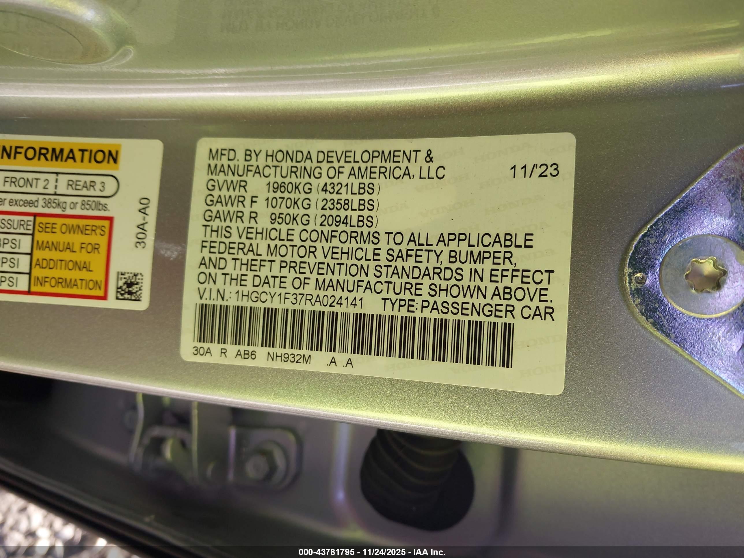 HONDA ACCORD image 9