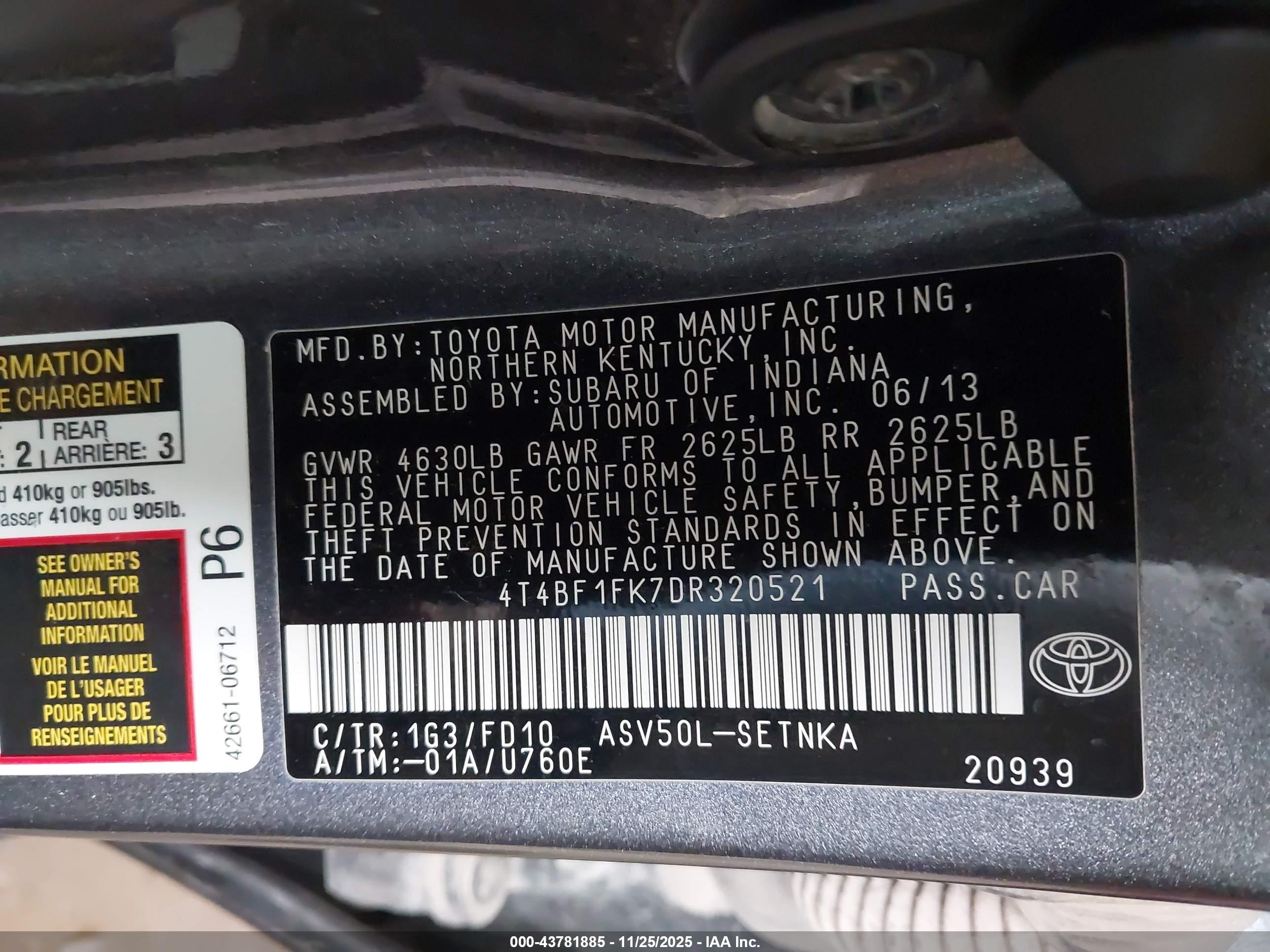 TOYOTA CAMRY image 9