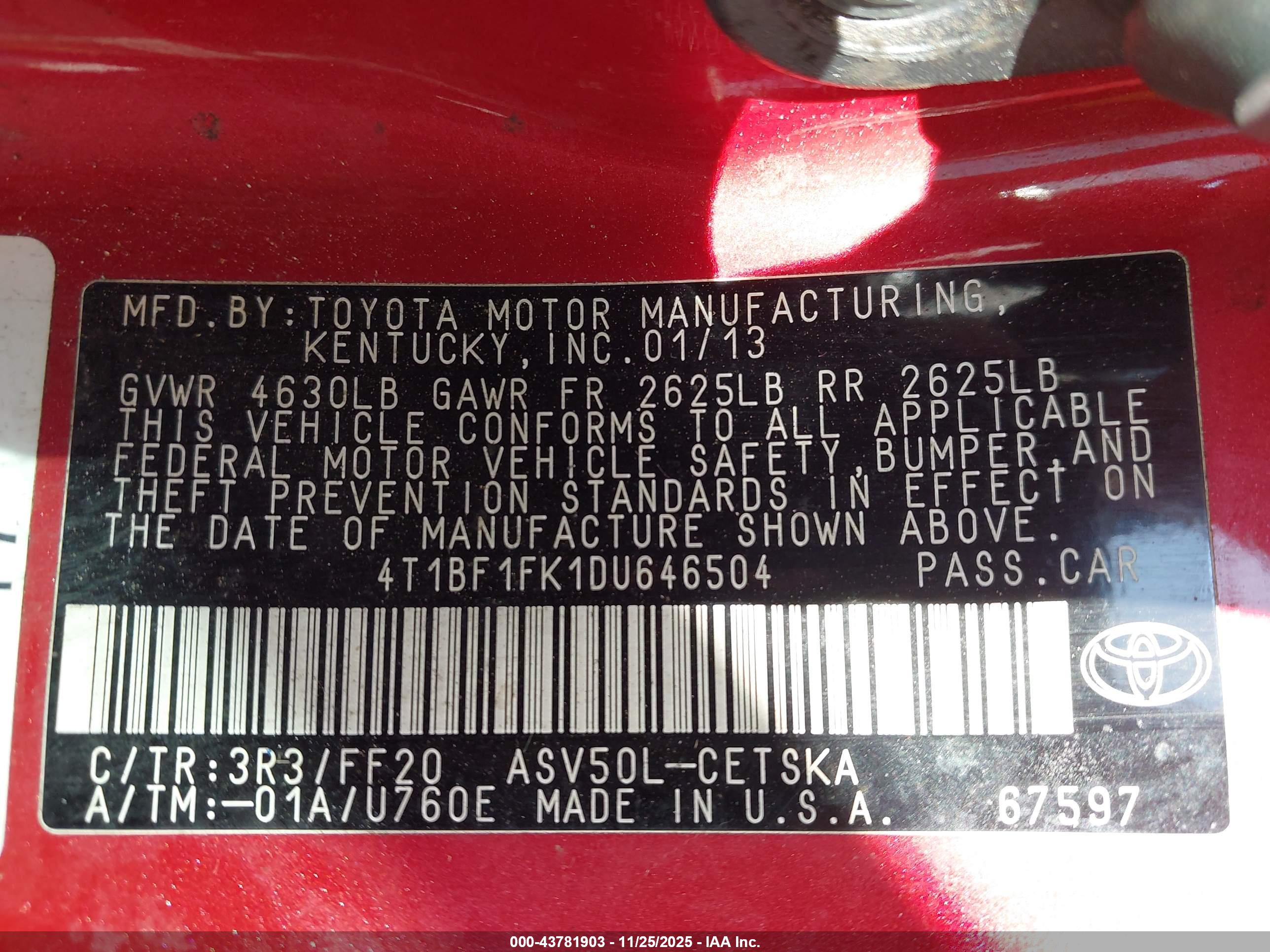 TOYOTA CAMRY image 9