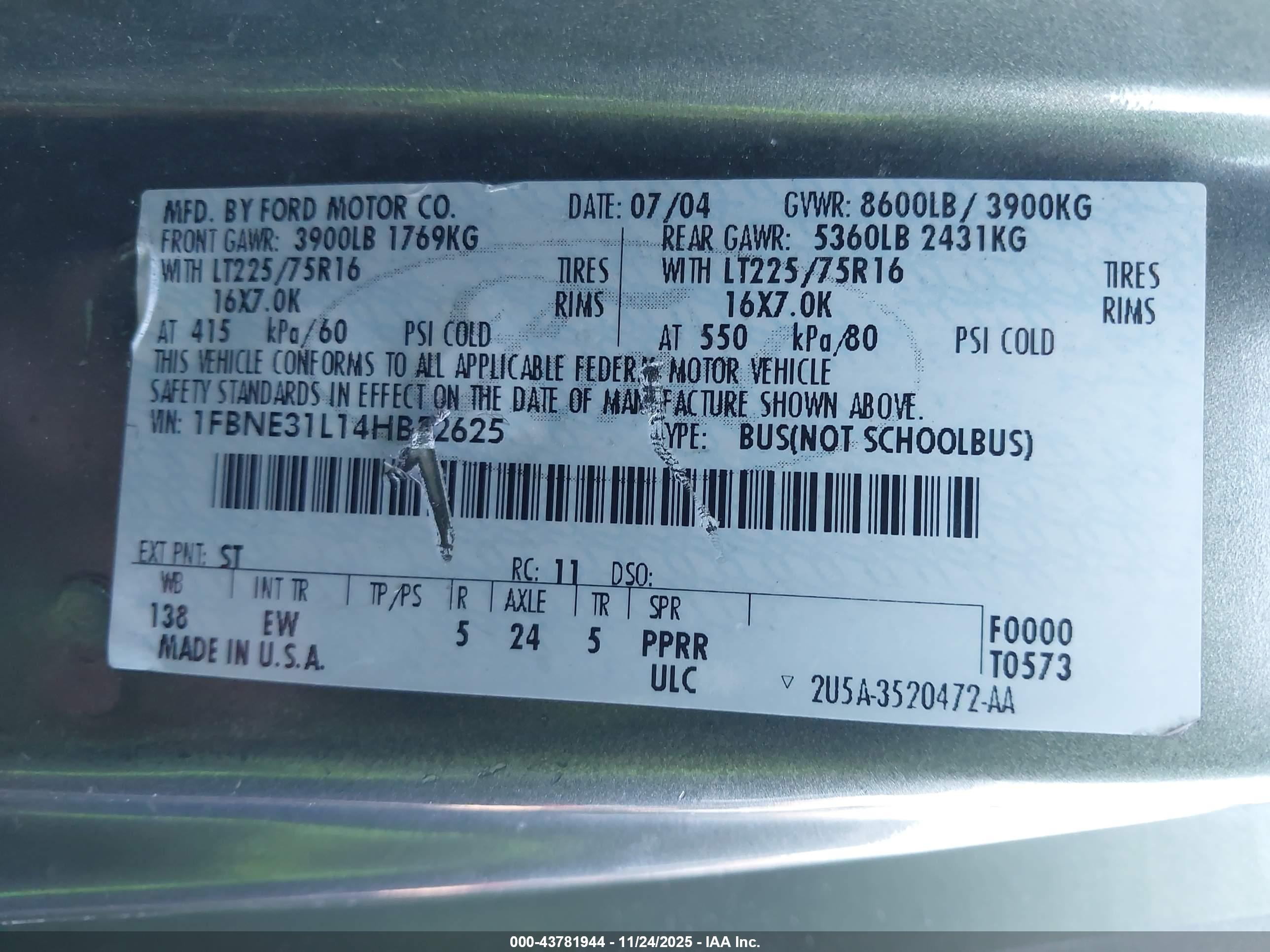 FORD E-350 image 9