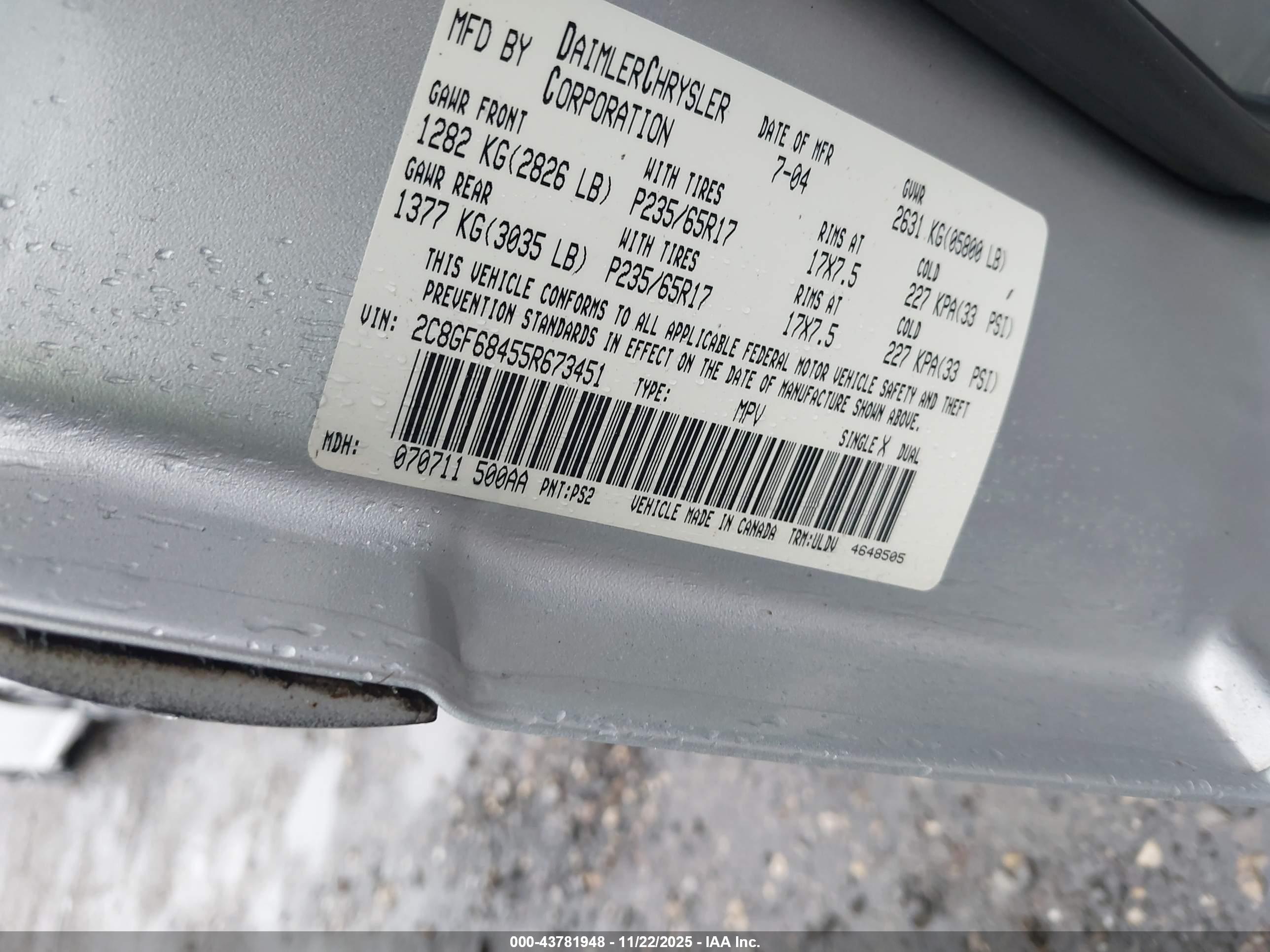 CHRYSLER PACIFICA image 9