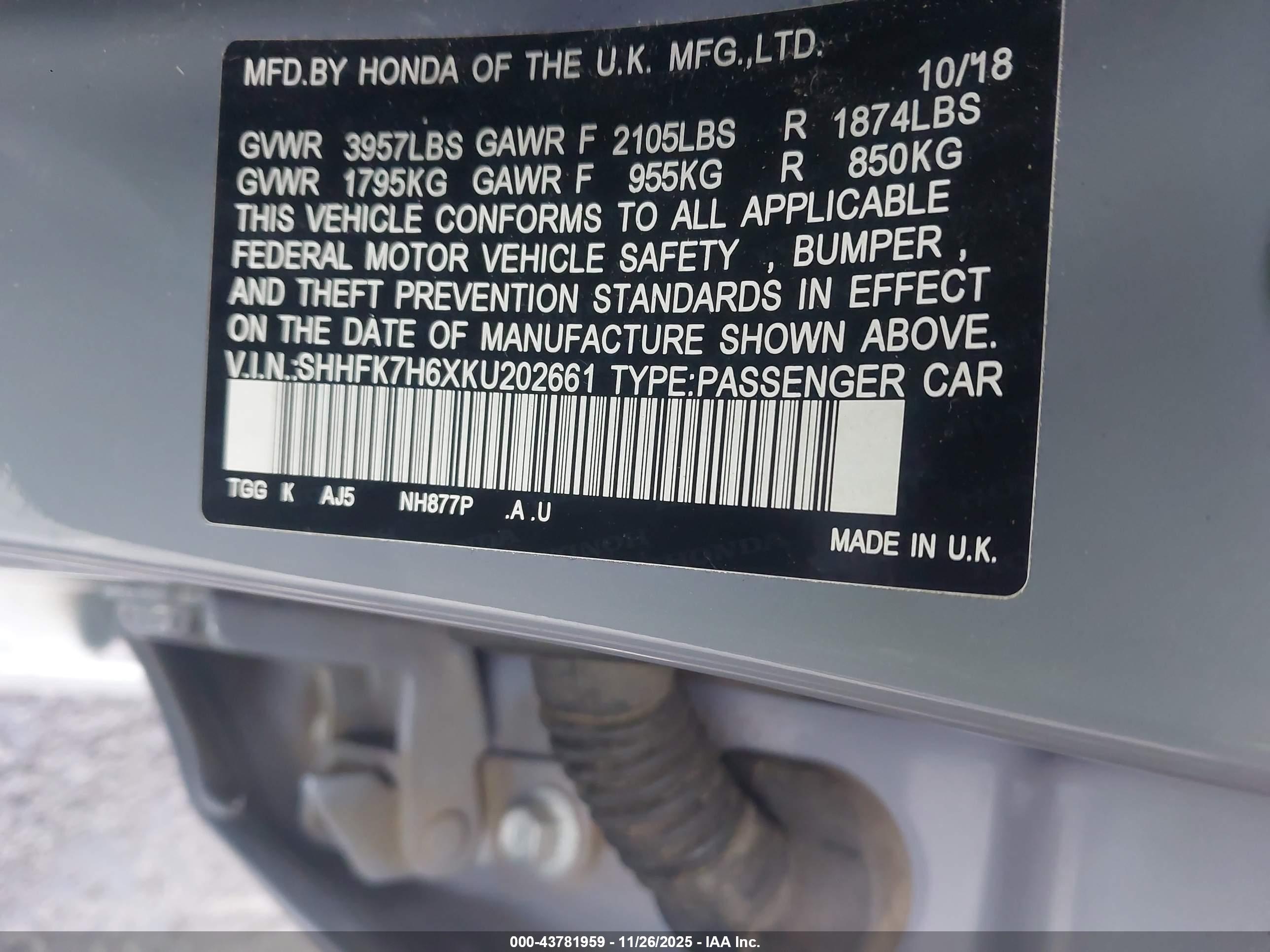 HONDA CIVIC image 9