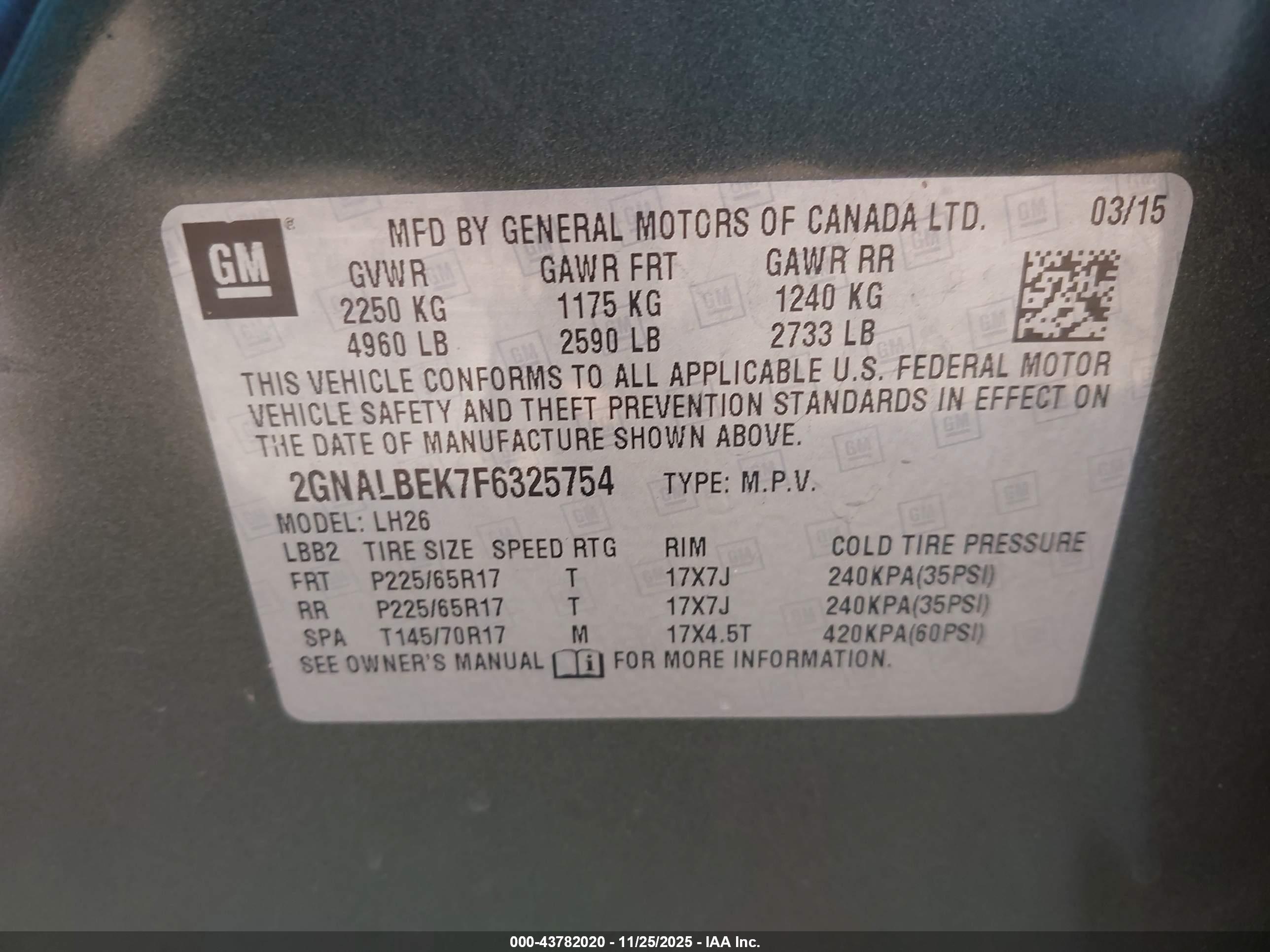 CHEVROLET EQUINOX image 9