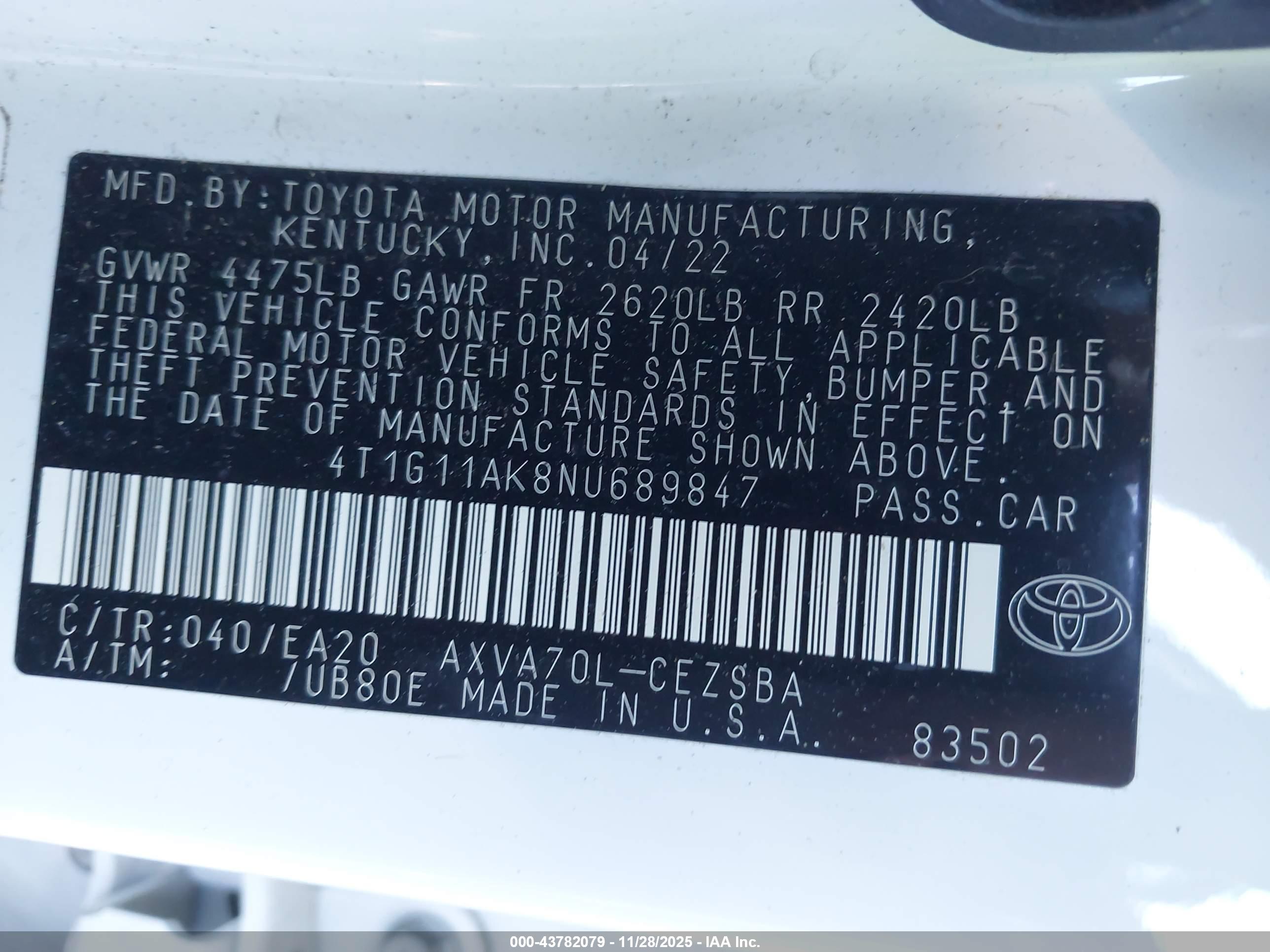TOYOTA CAMRY image 9