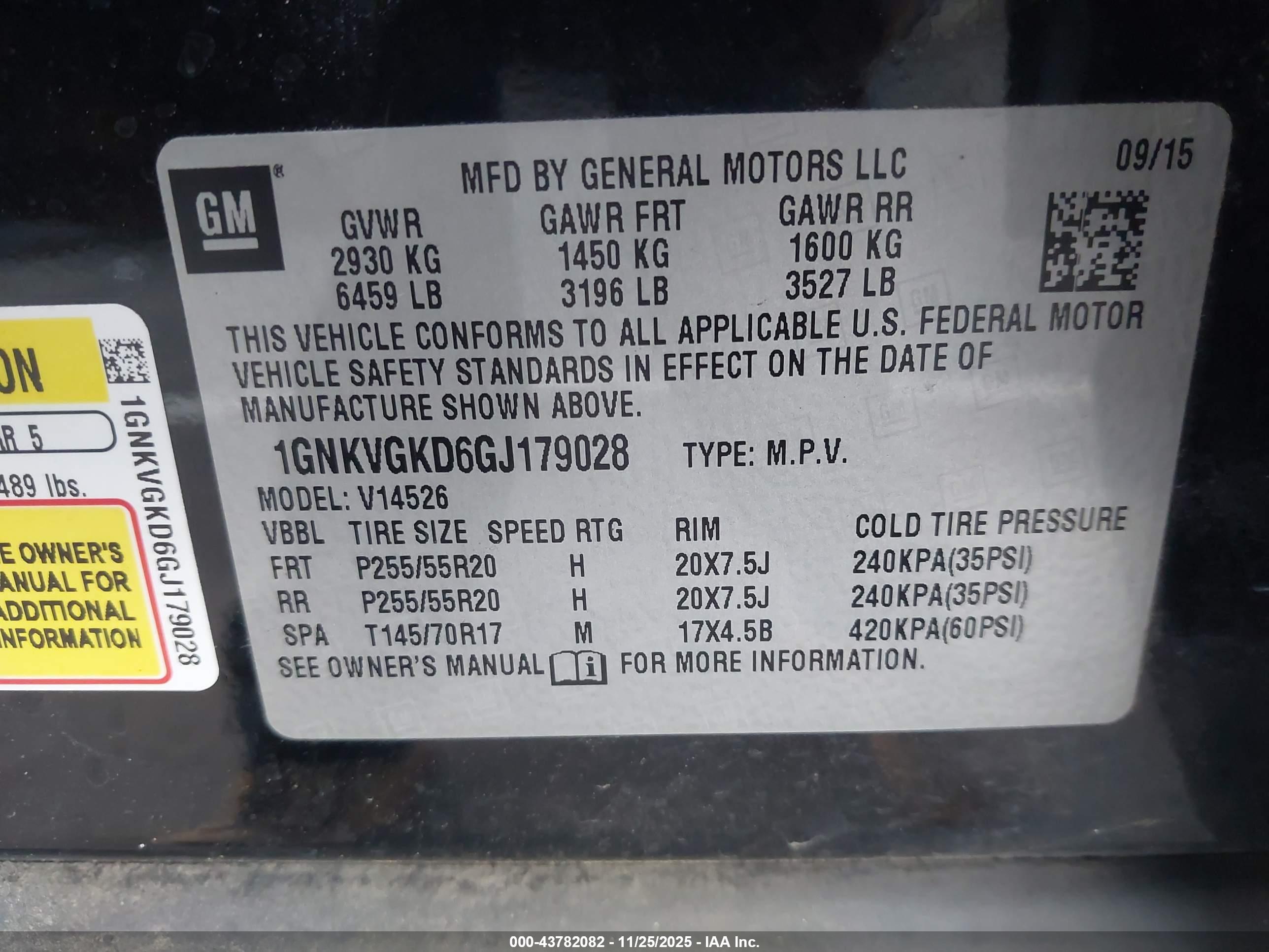 CHEVROLET TRAVERSE image 9