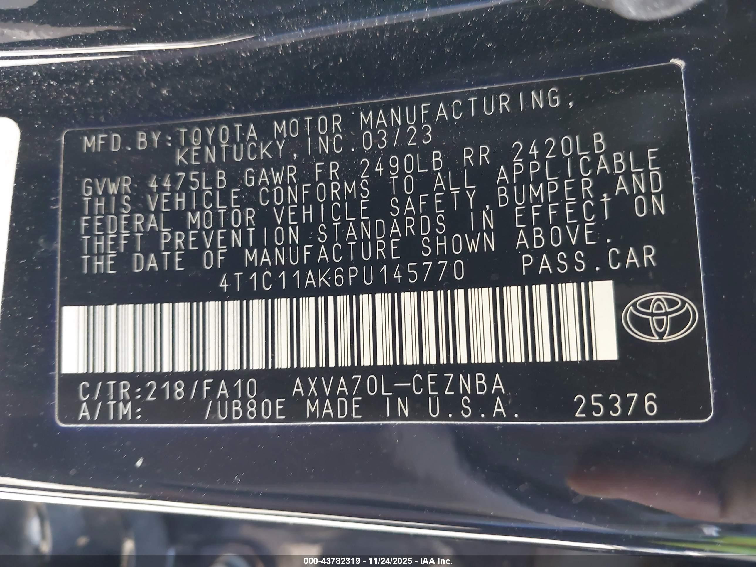 TOYOTA CAMRY image 9