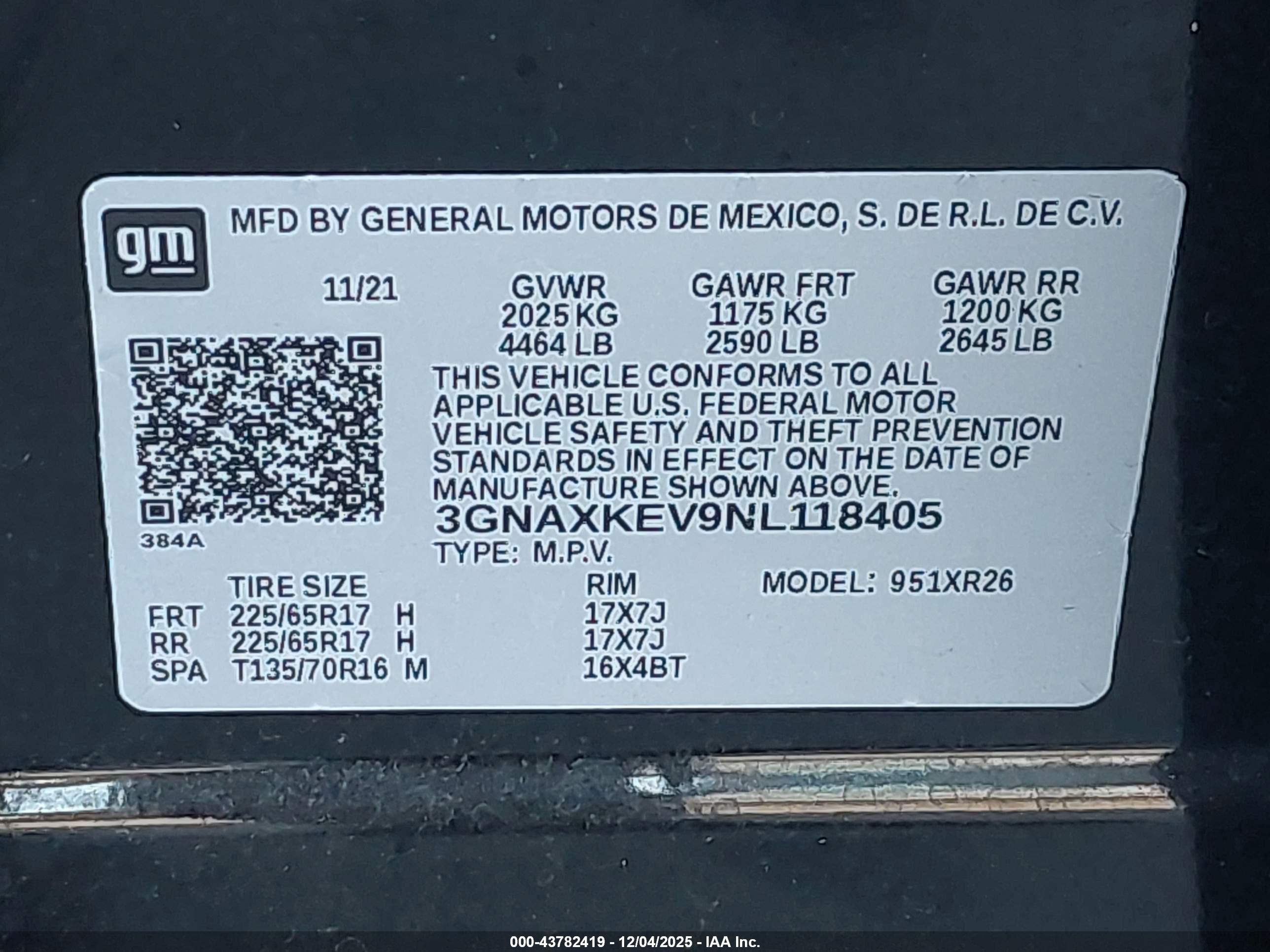 CHEVROLET EQUINOX image 9