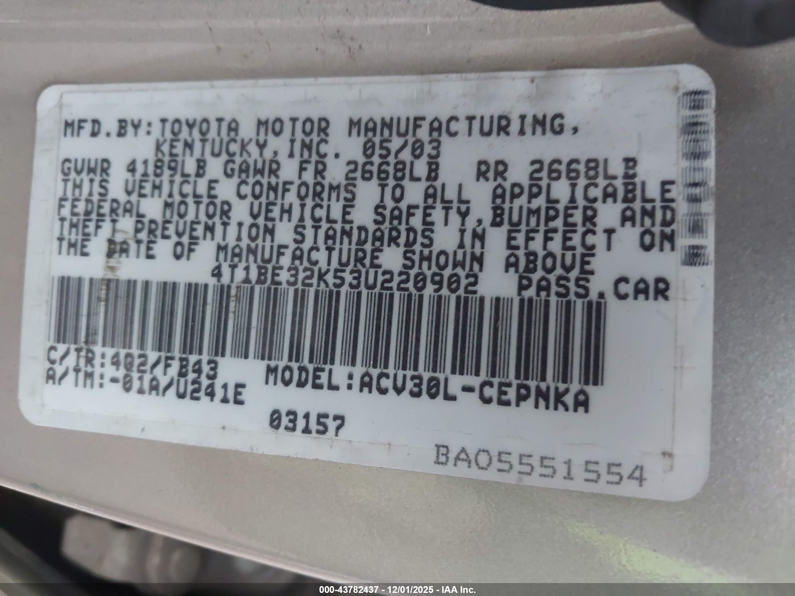 TOYOTA CAMRY image 9