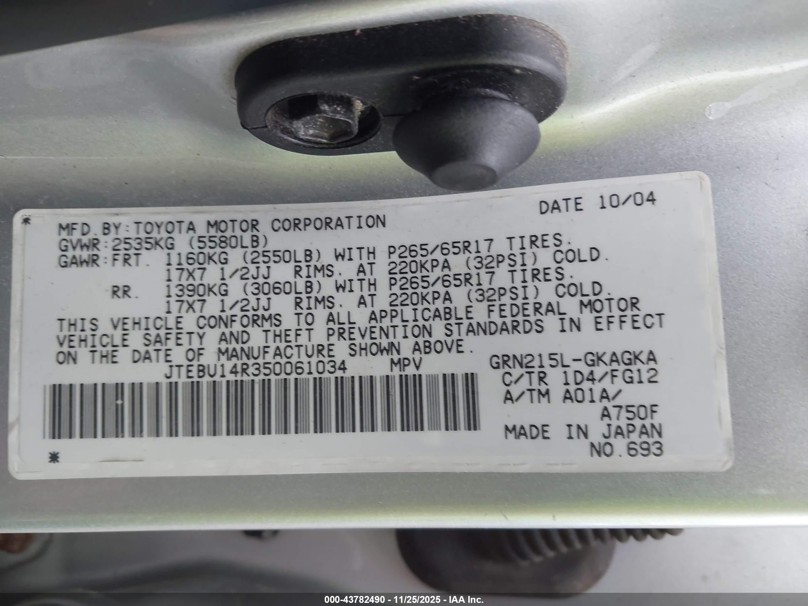TOYOTA 4RUNNER image 9
