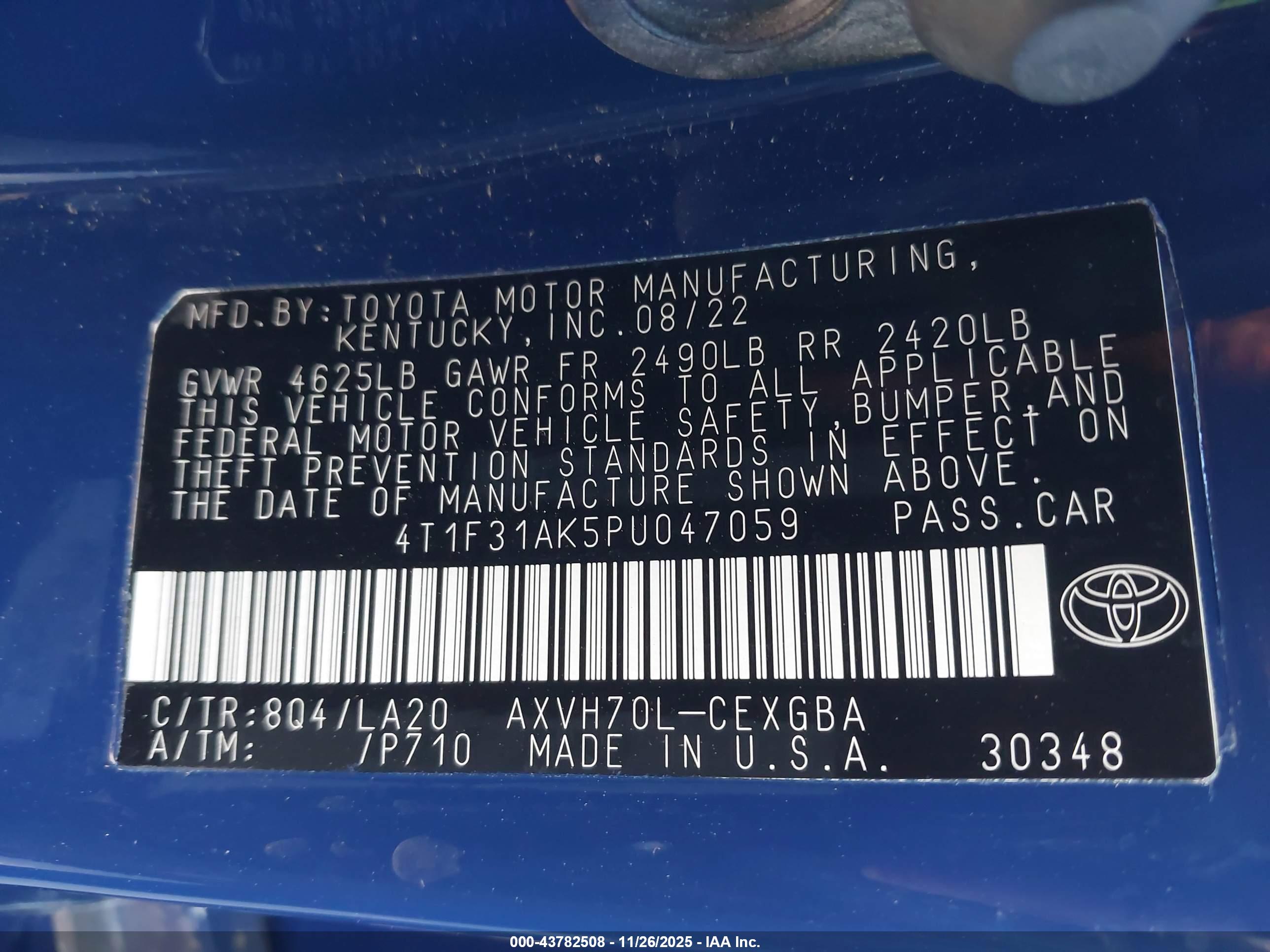 TOYOTA CAMRY image 9