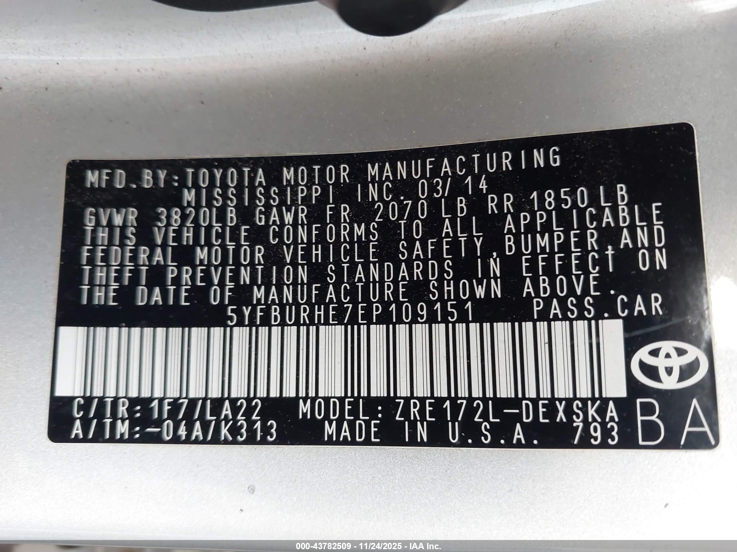 TOYOTA COROLLA image 9