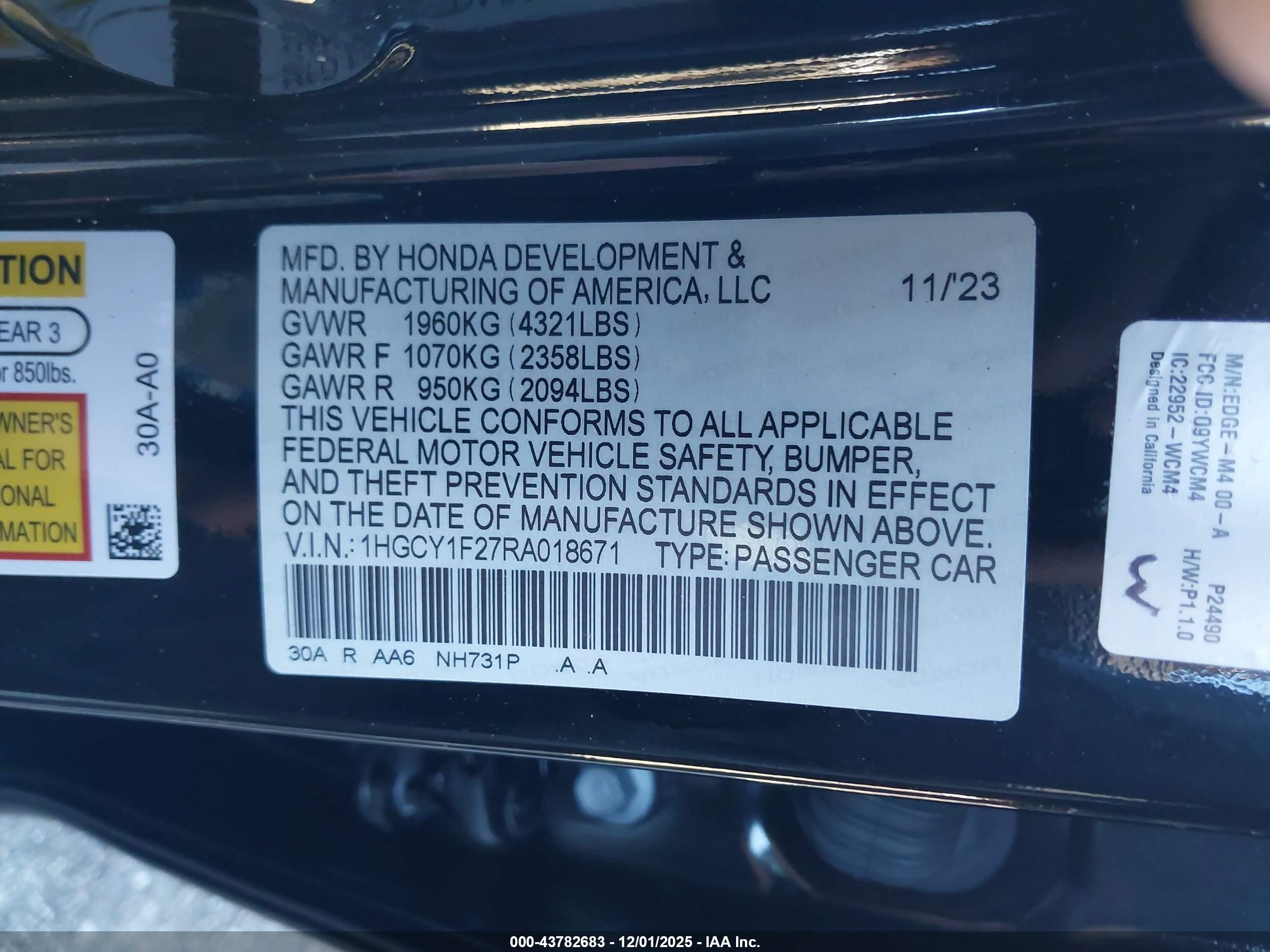 HONDA ACCORD image 9