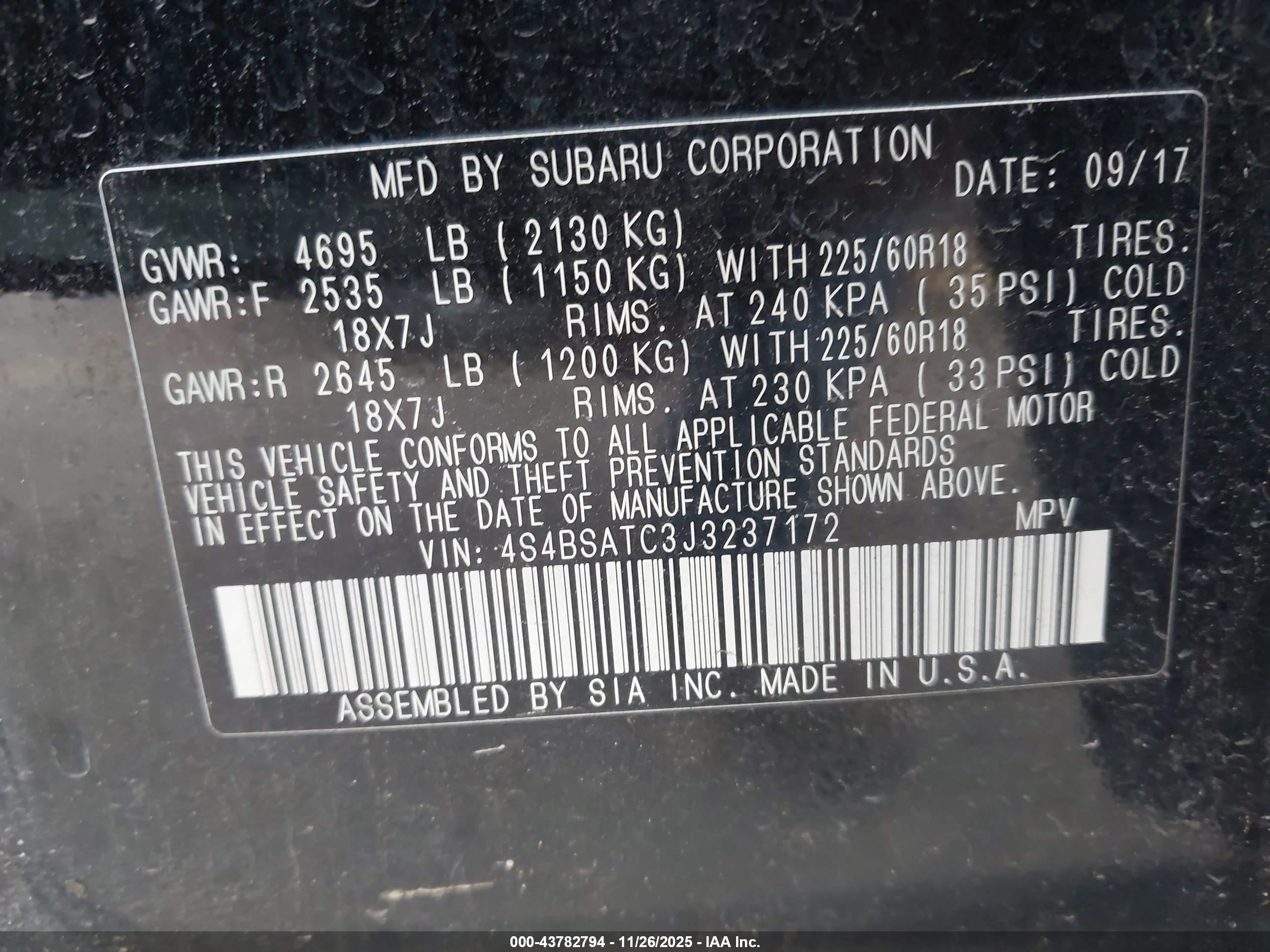 SUBARU OUTBACK image 9