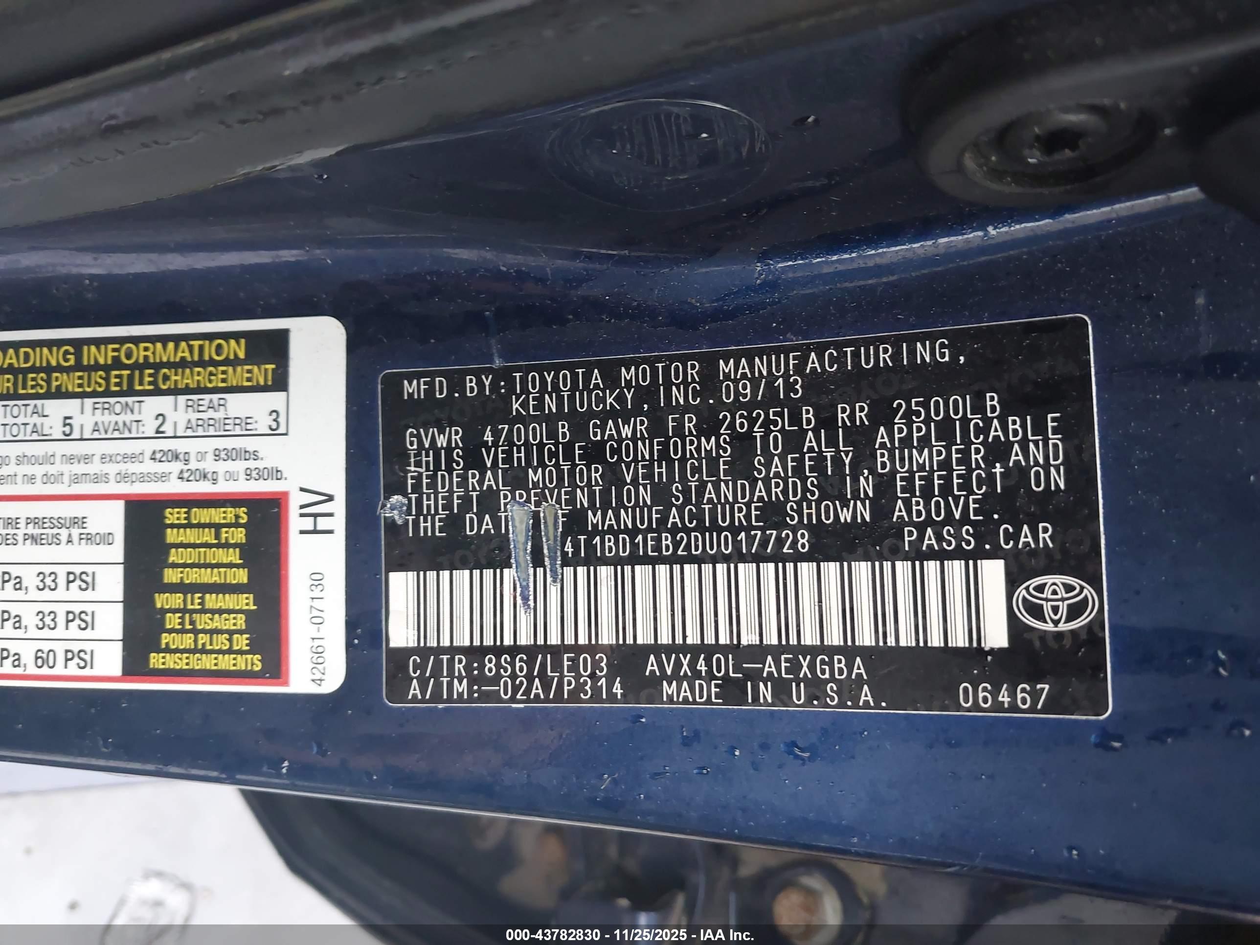 TOYOTA AVALON image 9