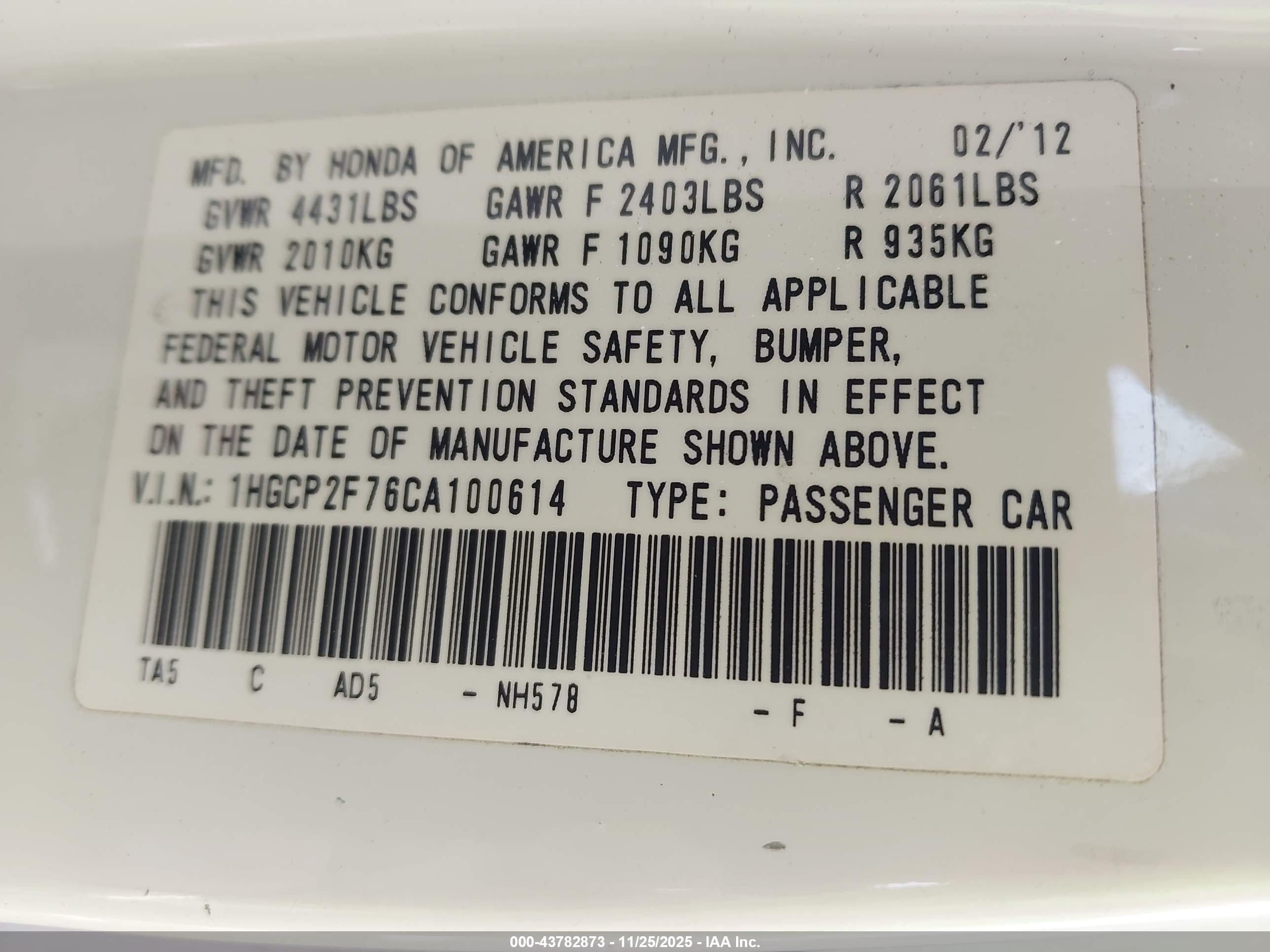 HONDA ACCORD image 9