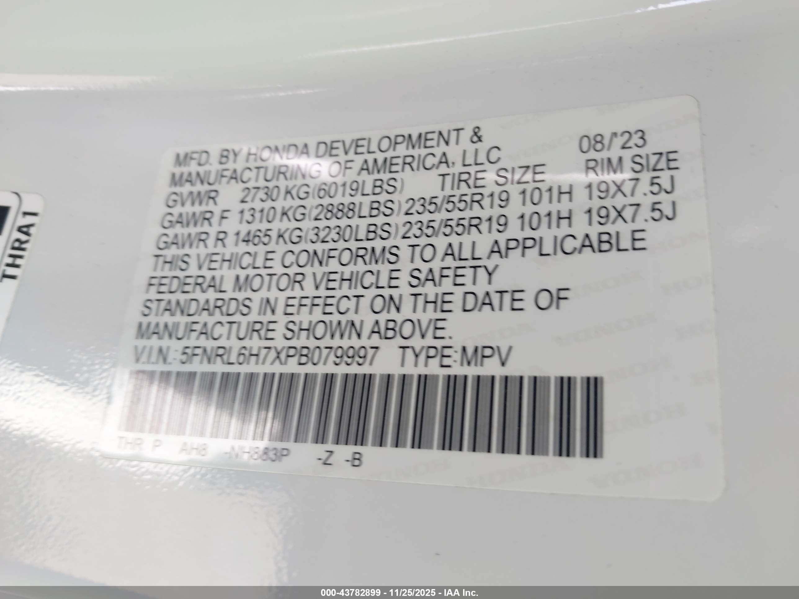 HONDA ODYSSEY image 9