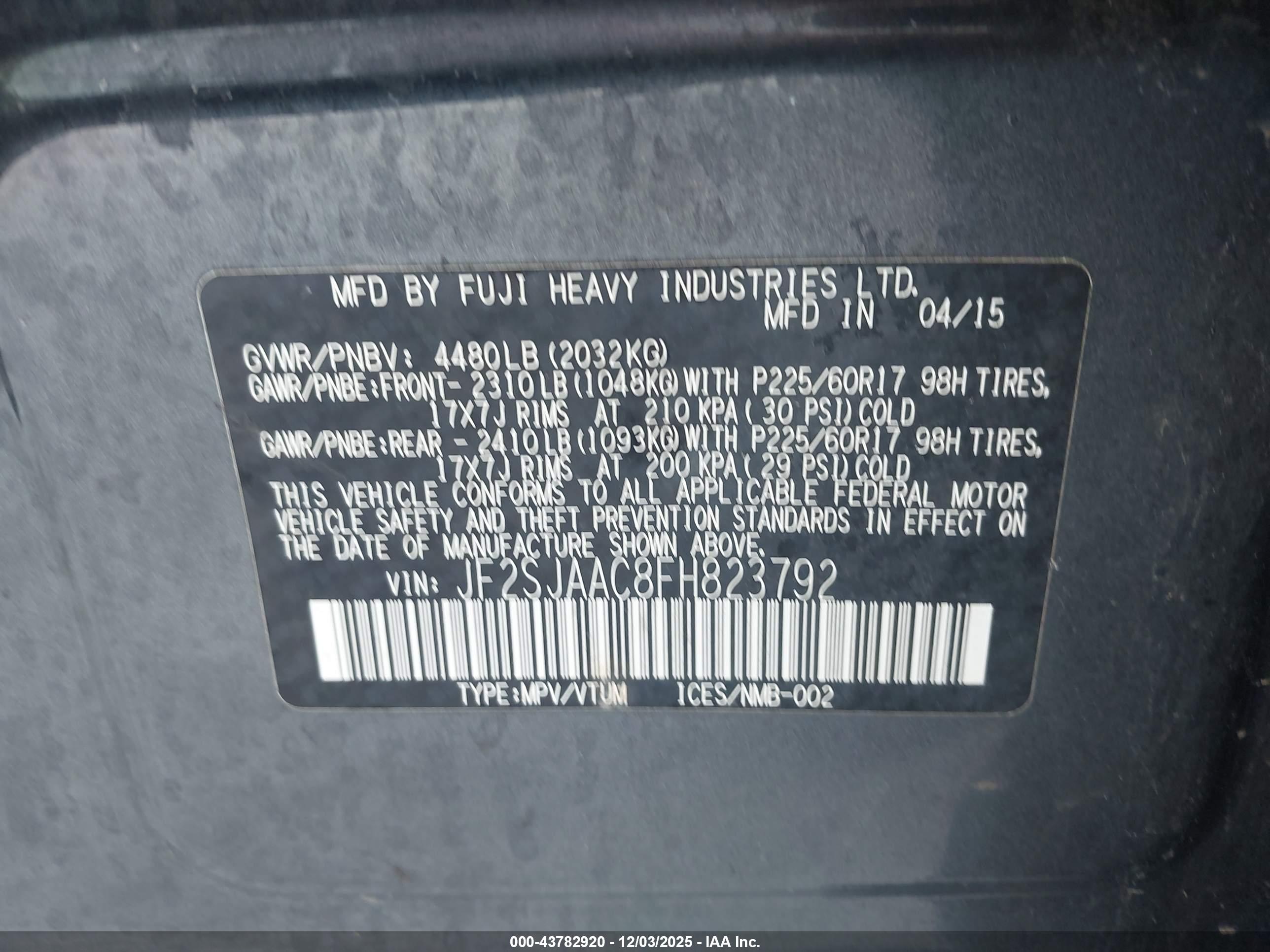 SUBARU FORESTER image 9