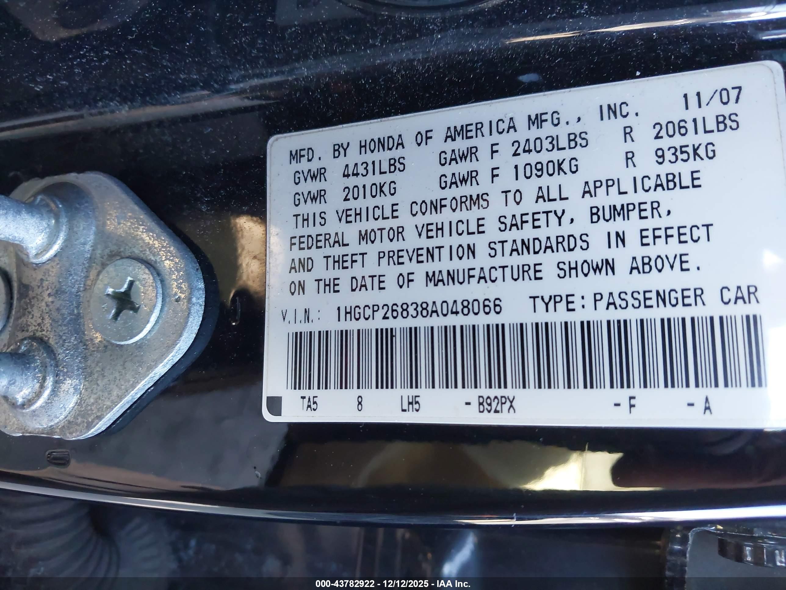 HONDA ACCORD image 9