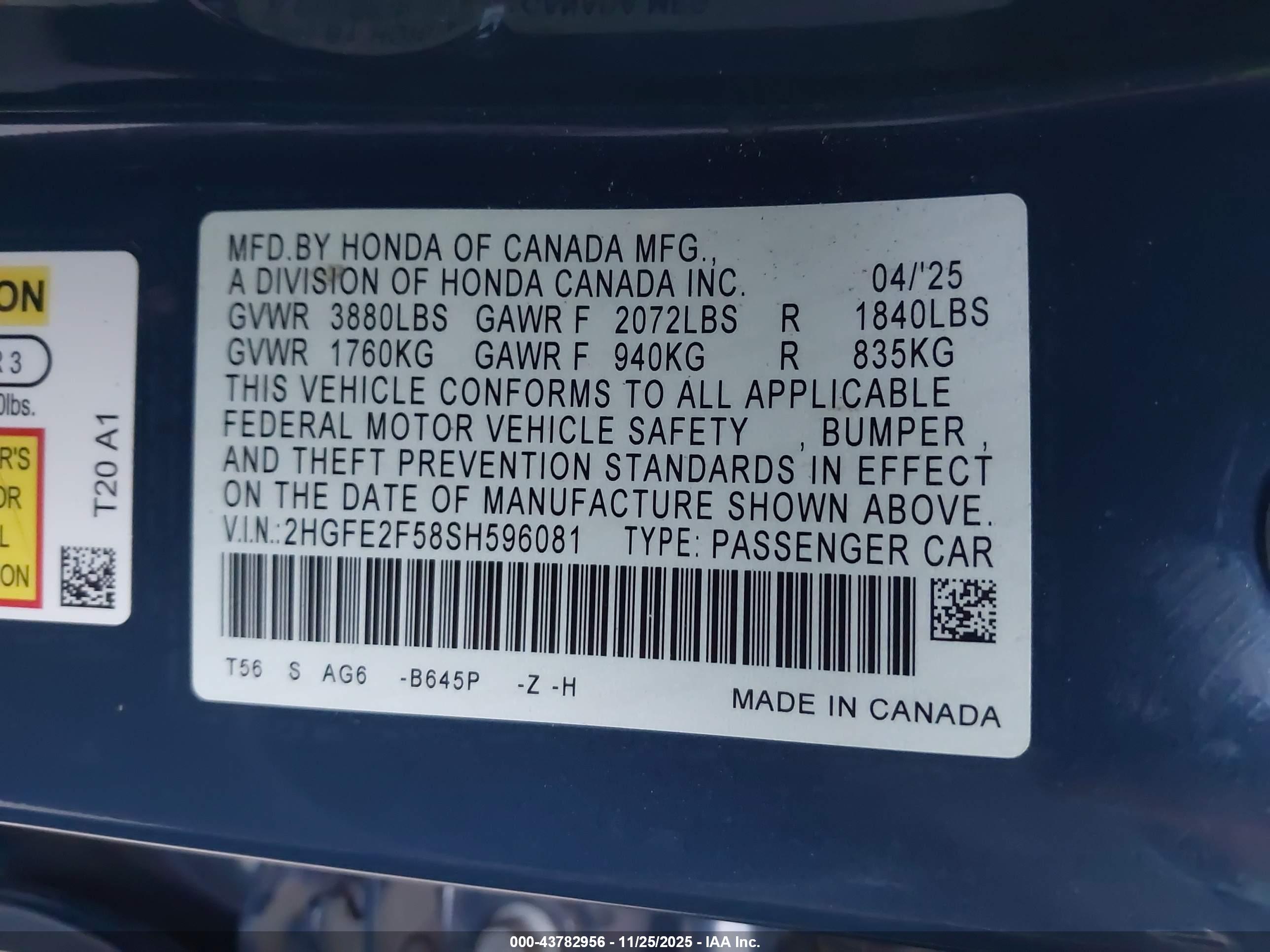 HONDA CIVIC image 9