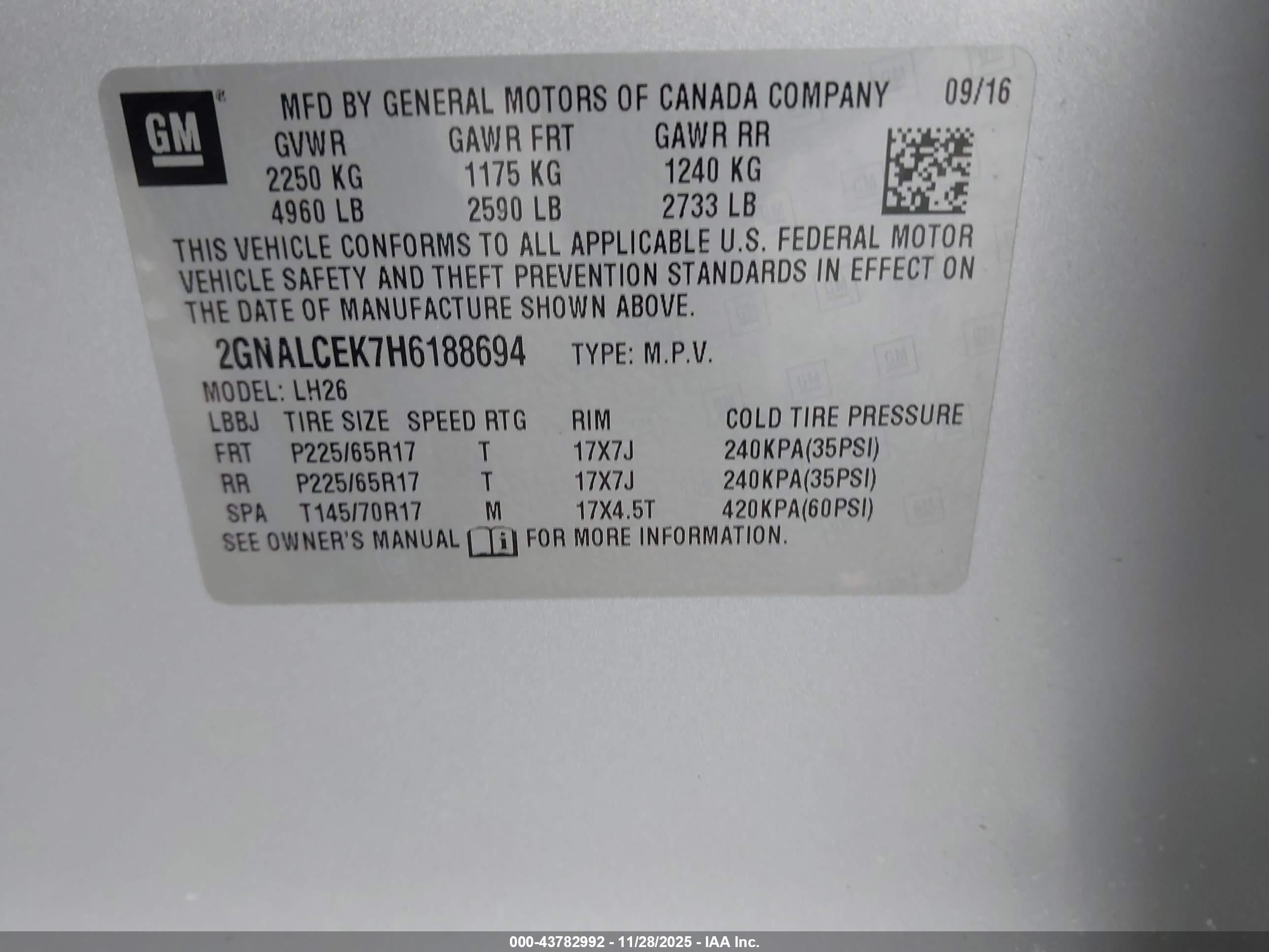 CHEVROLET EQUINOX image 9