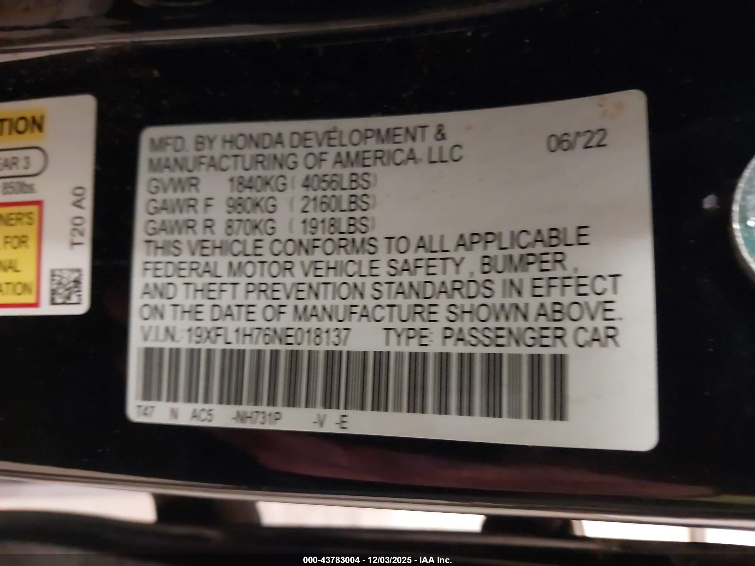 HONDA CIVIC image 9