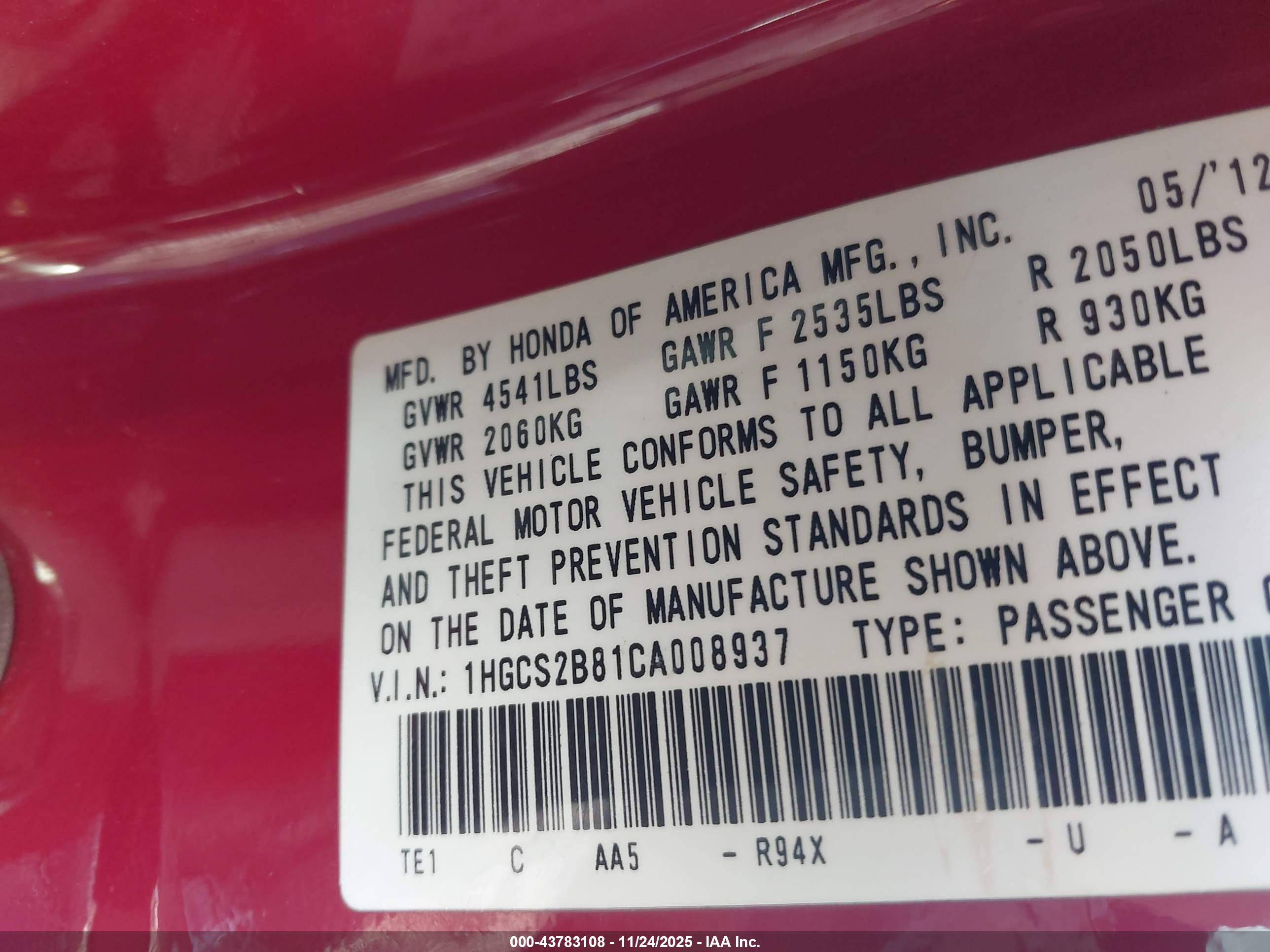 HONDA ACCORD image 9