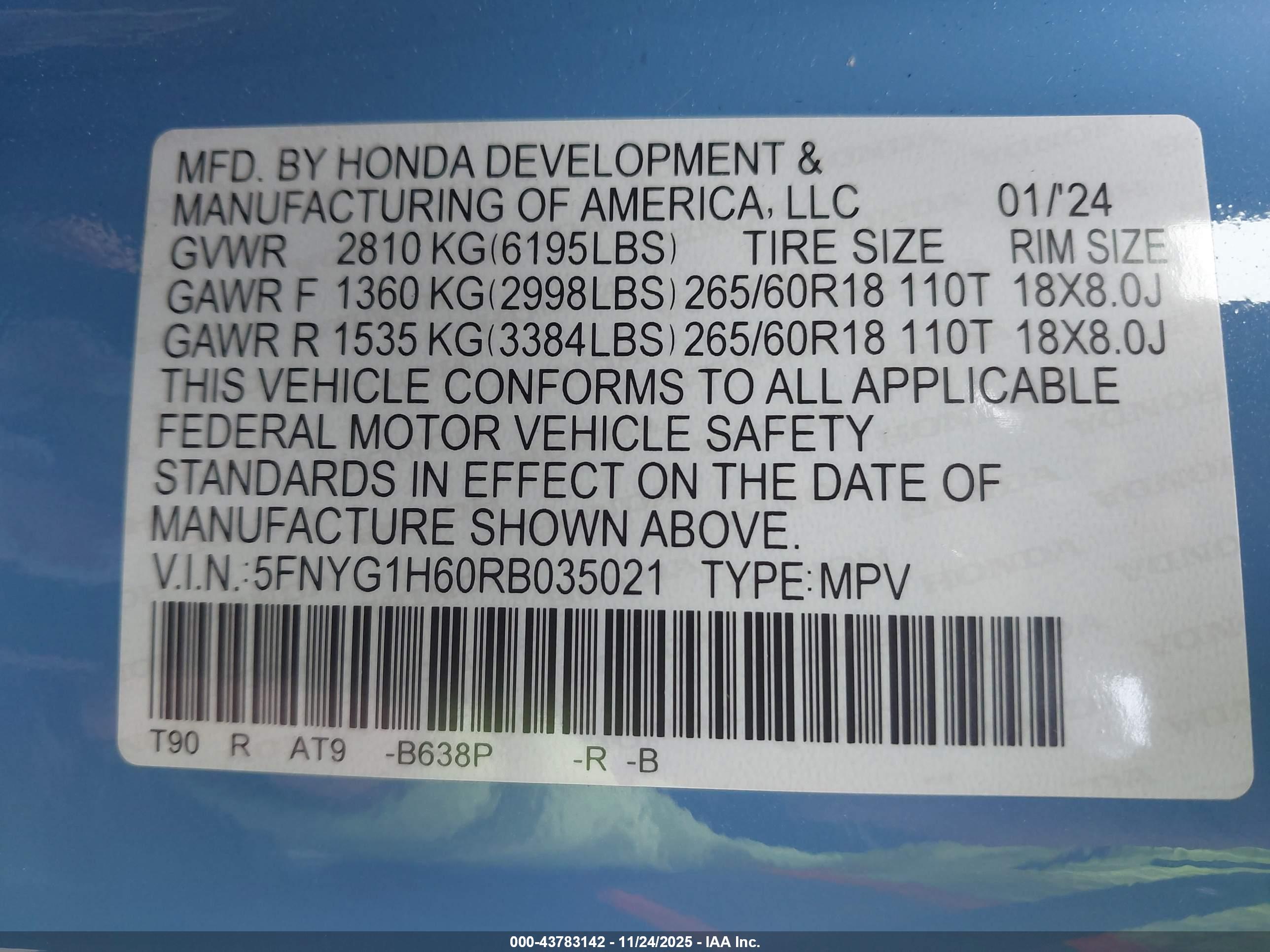 HONDA PILOT image 9