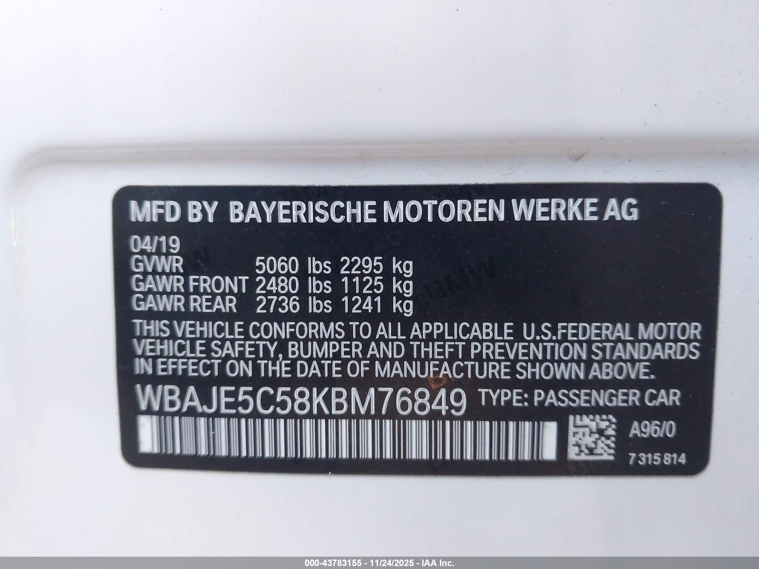BMW 540I image 9