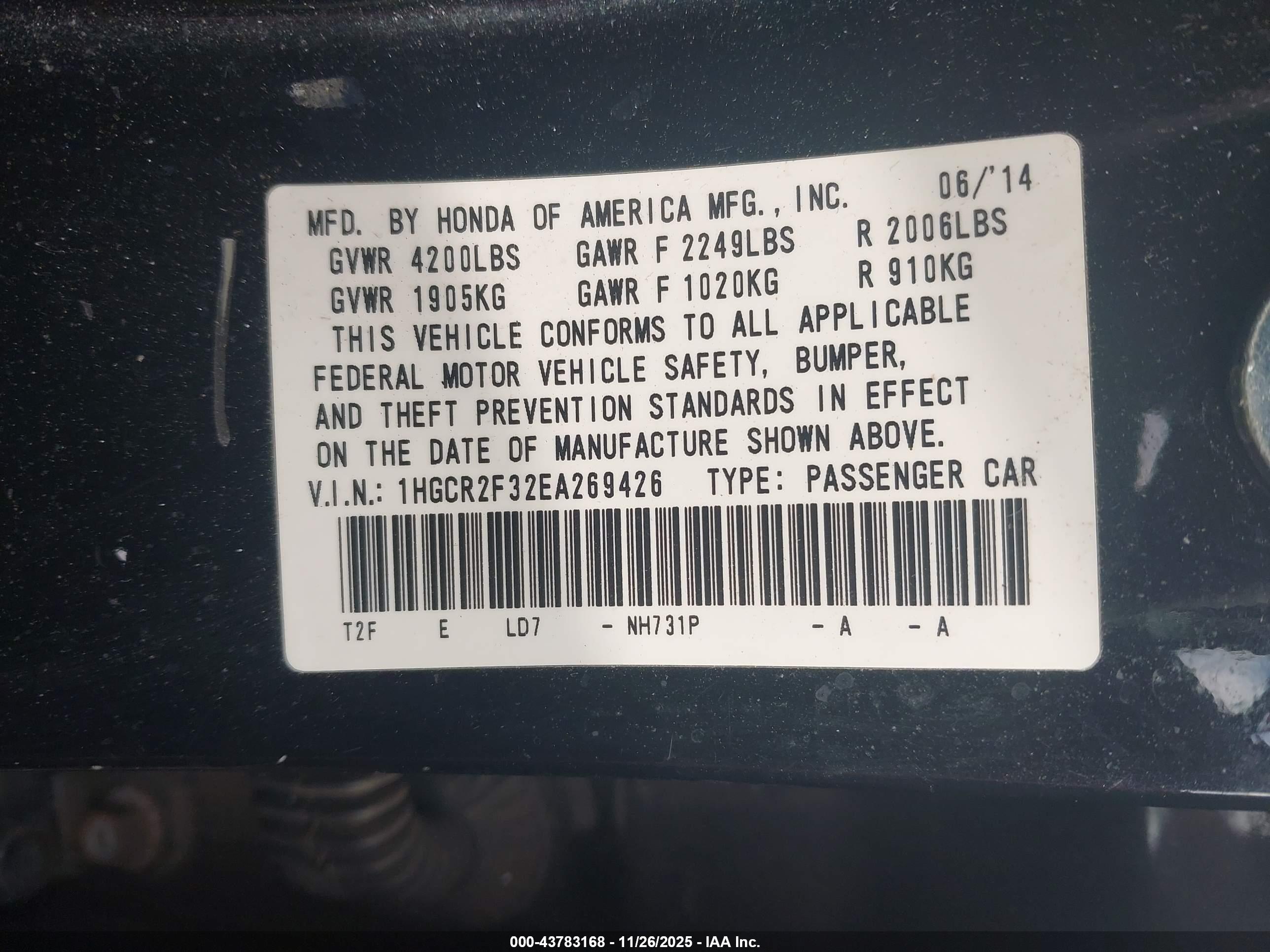 HONDA ACCORD image 9