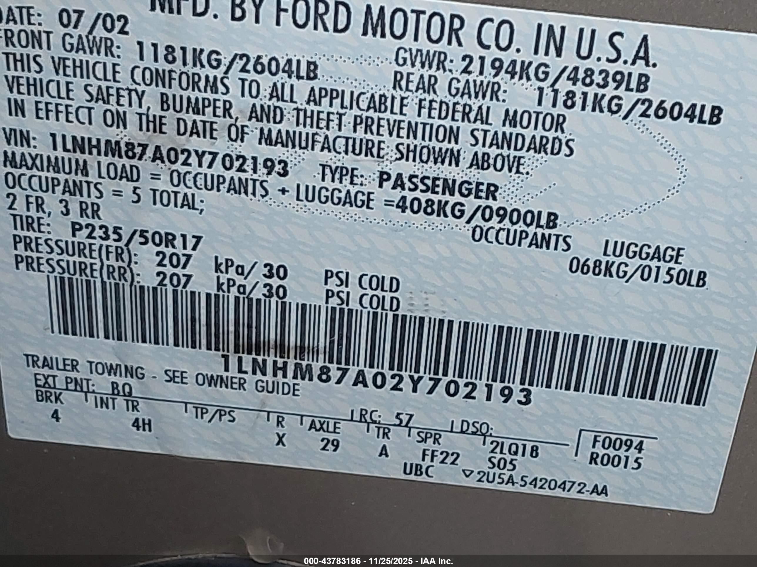 LINCOLN LS image 9