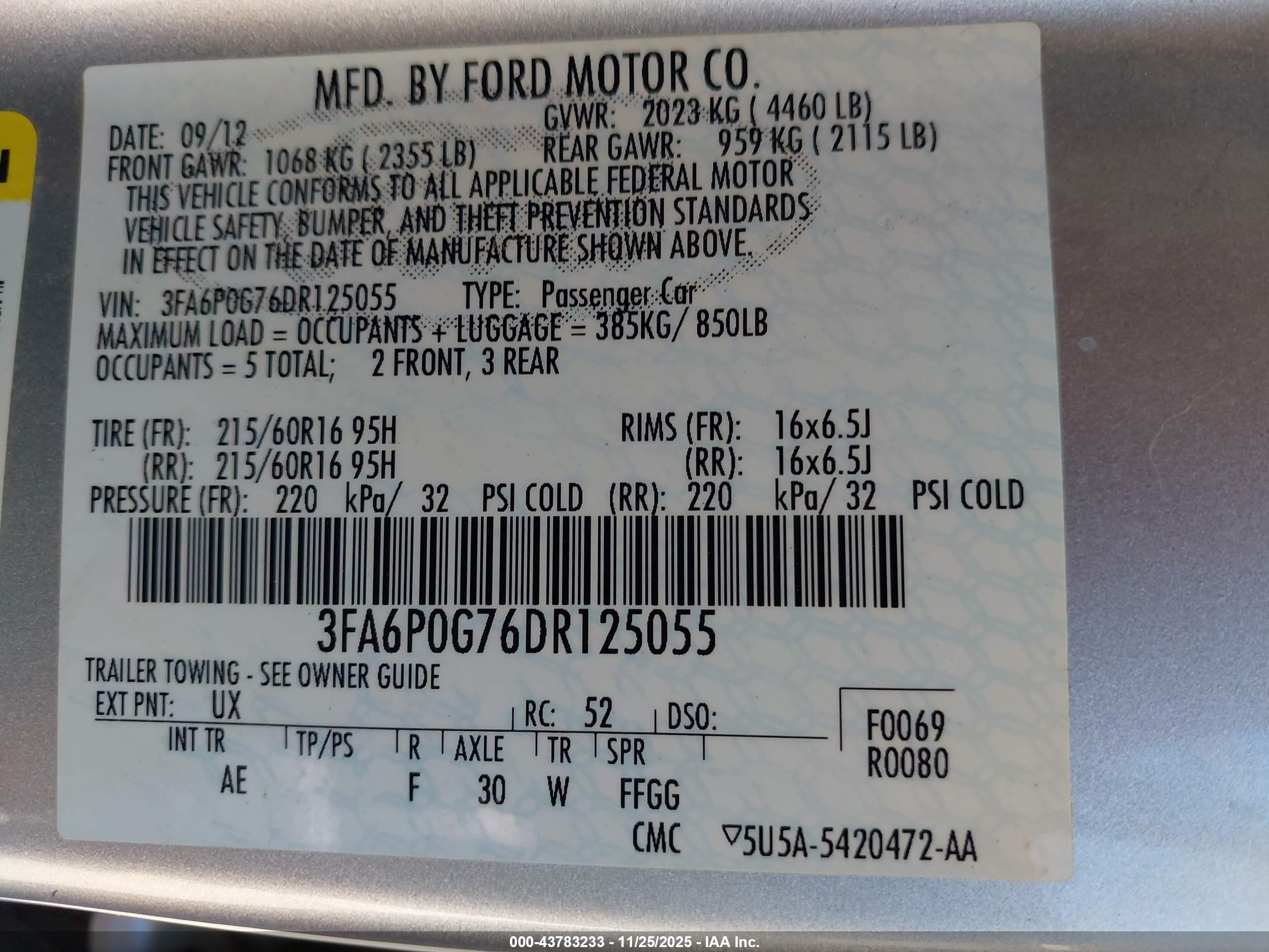 FORD FUSION image 9