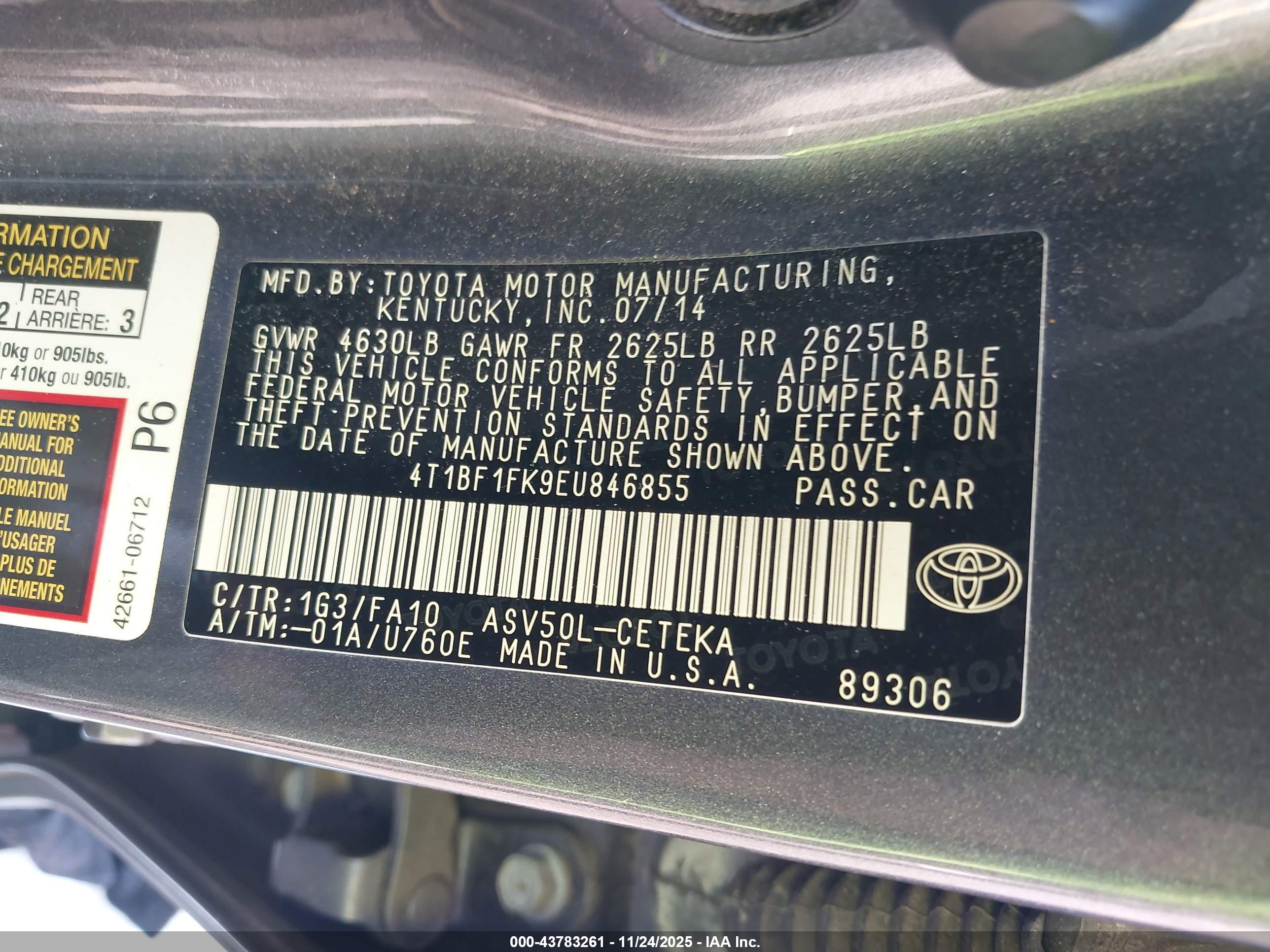 TOYOTA CAMRY image 9
