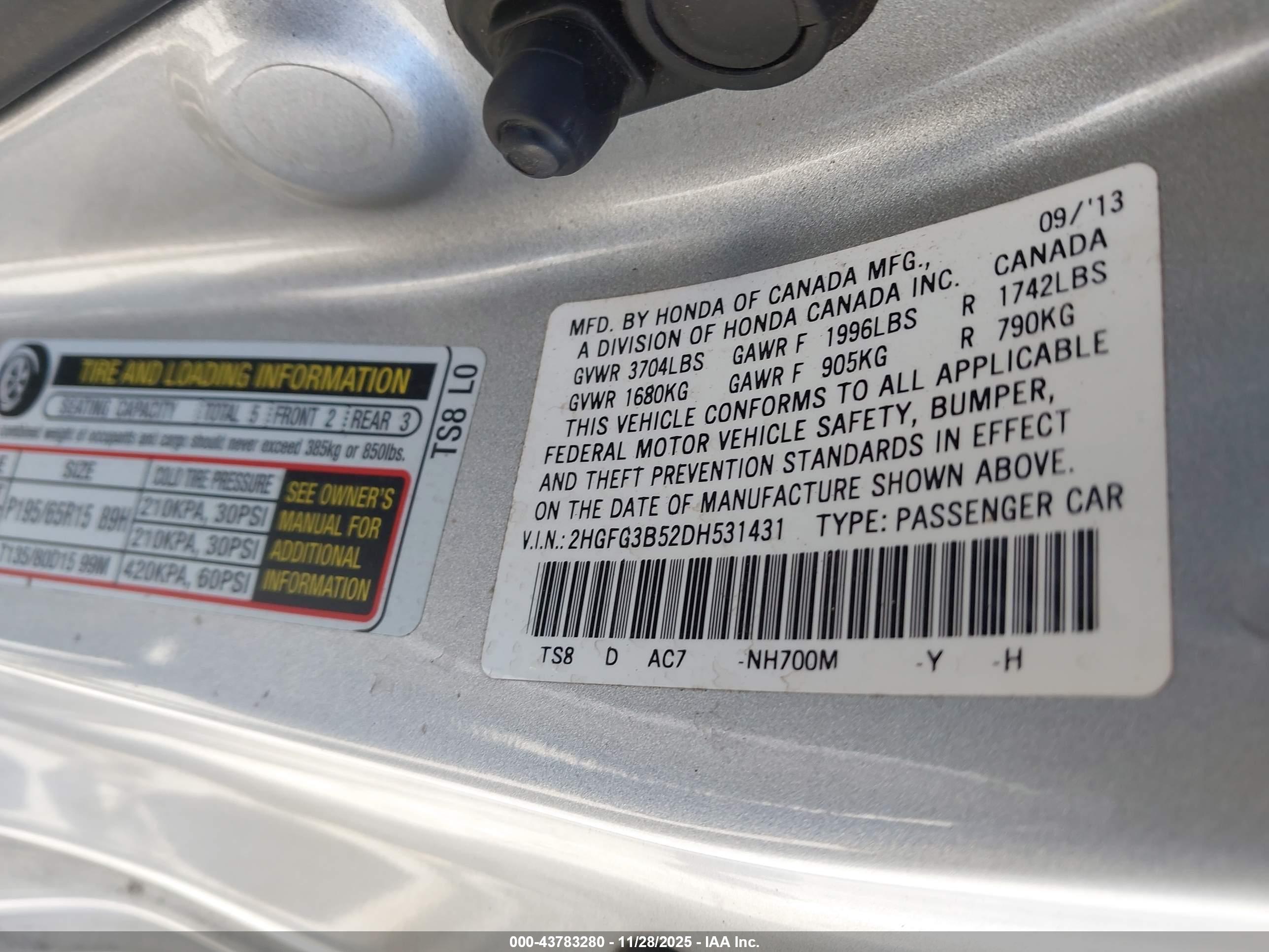 HONDA CIVIC image 9