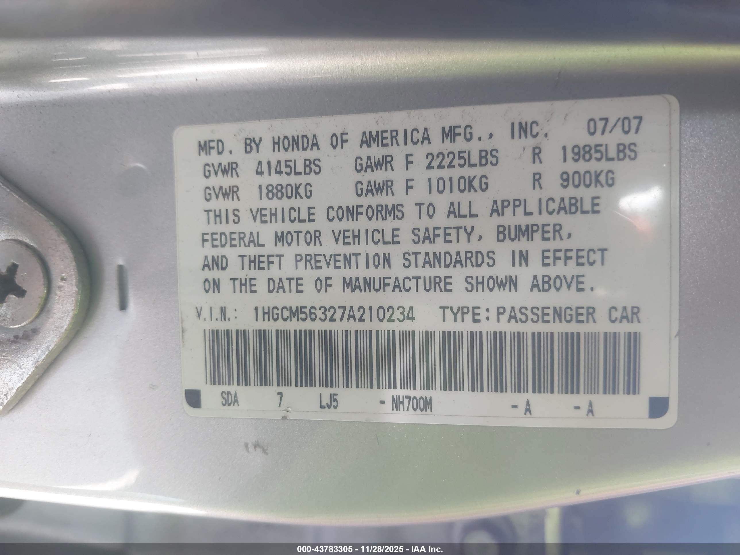 HONDA ACCORD image 9
