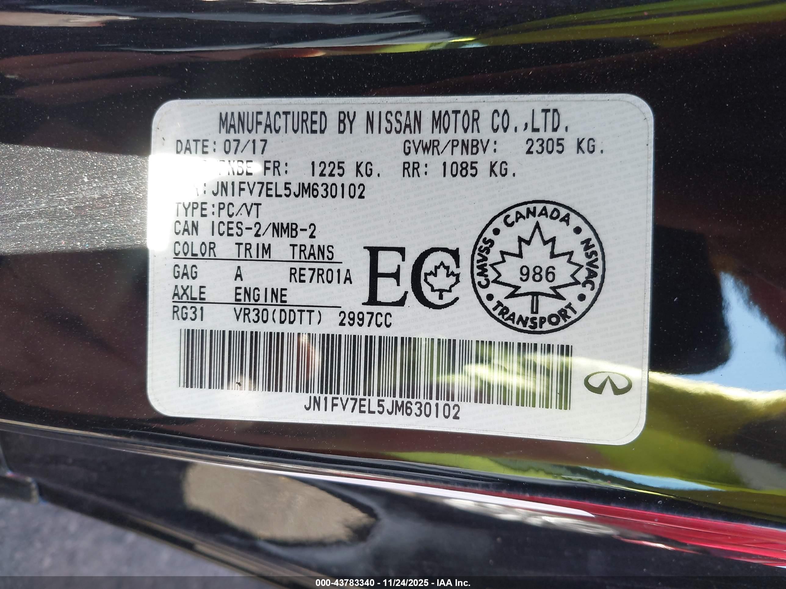 INFINITI Q60 image 9