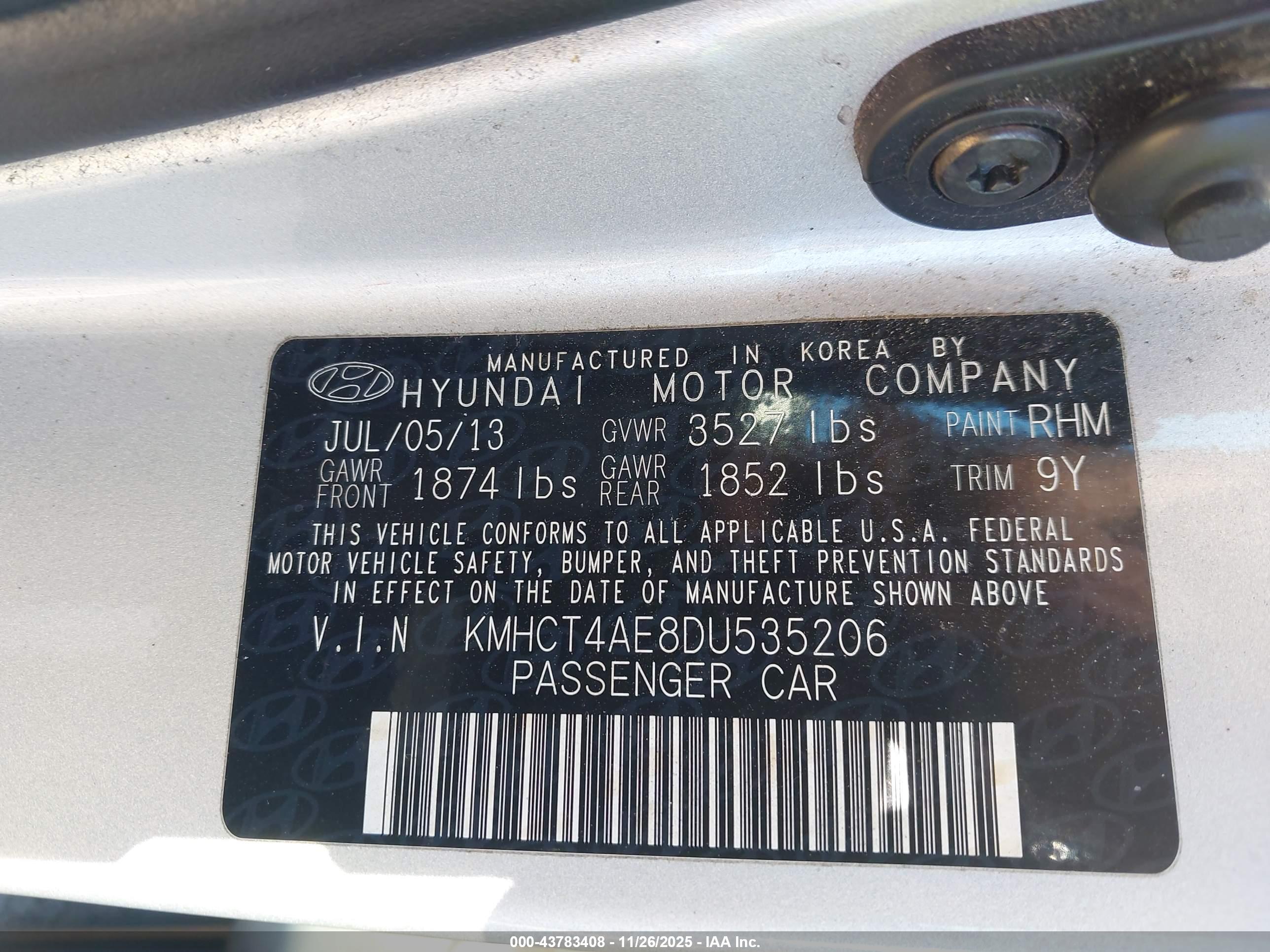 HYUNDAI ACCENT image 9