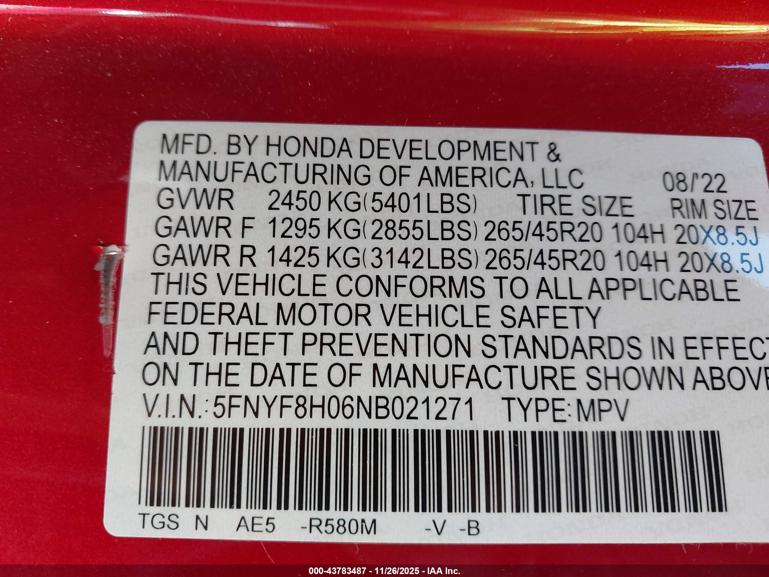 HONDA PASSPORT image 9