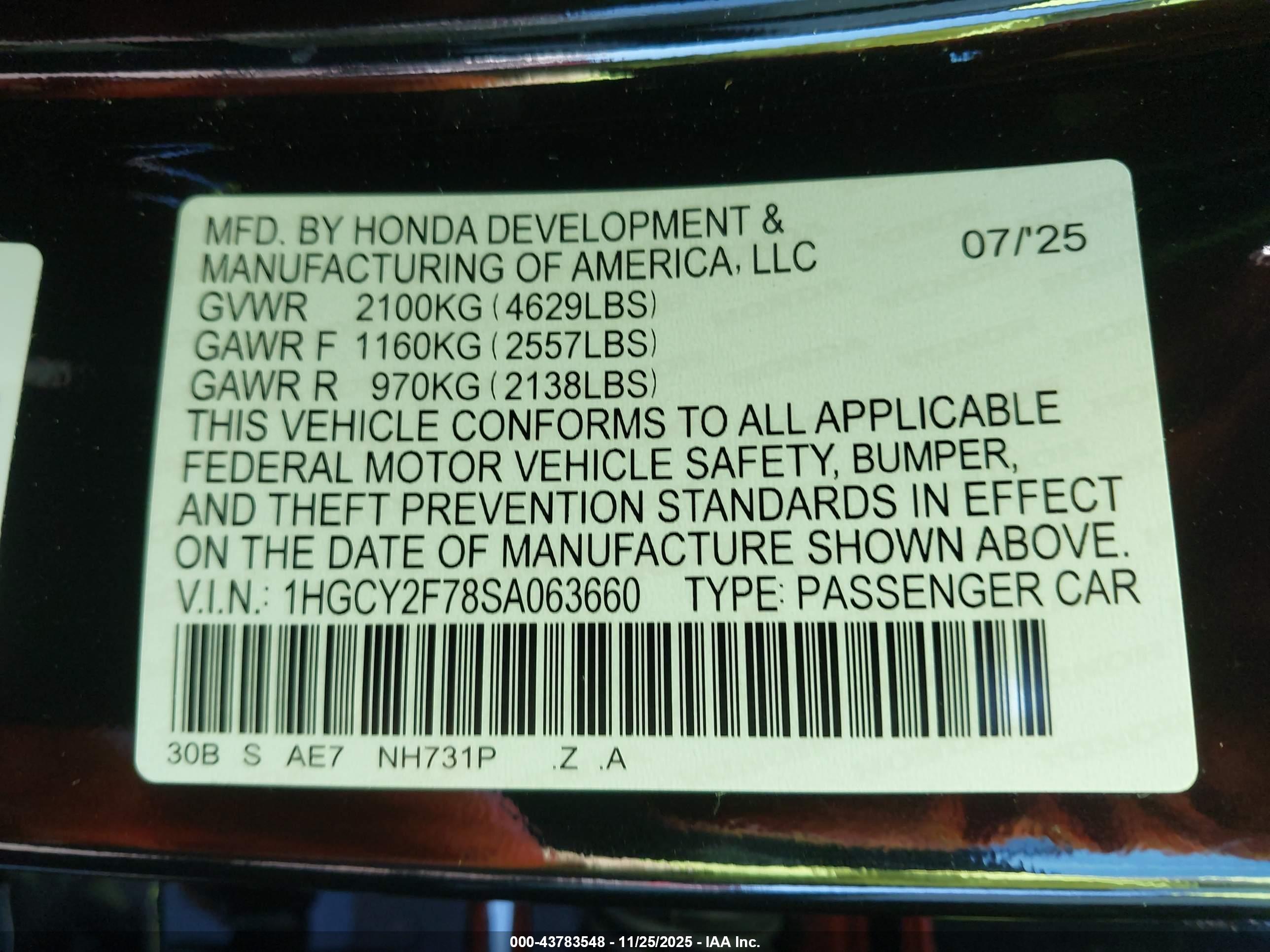 HONDA ACCORD image 9