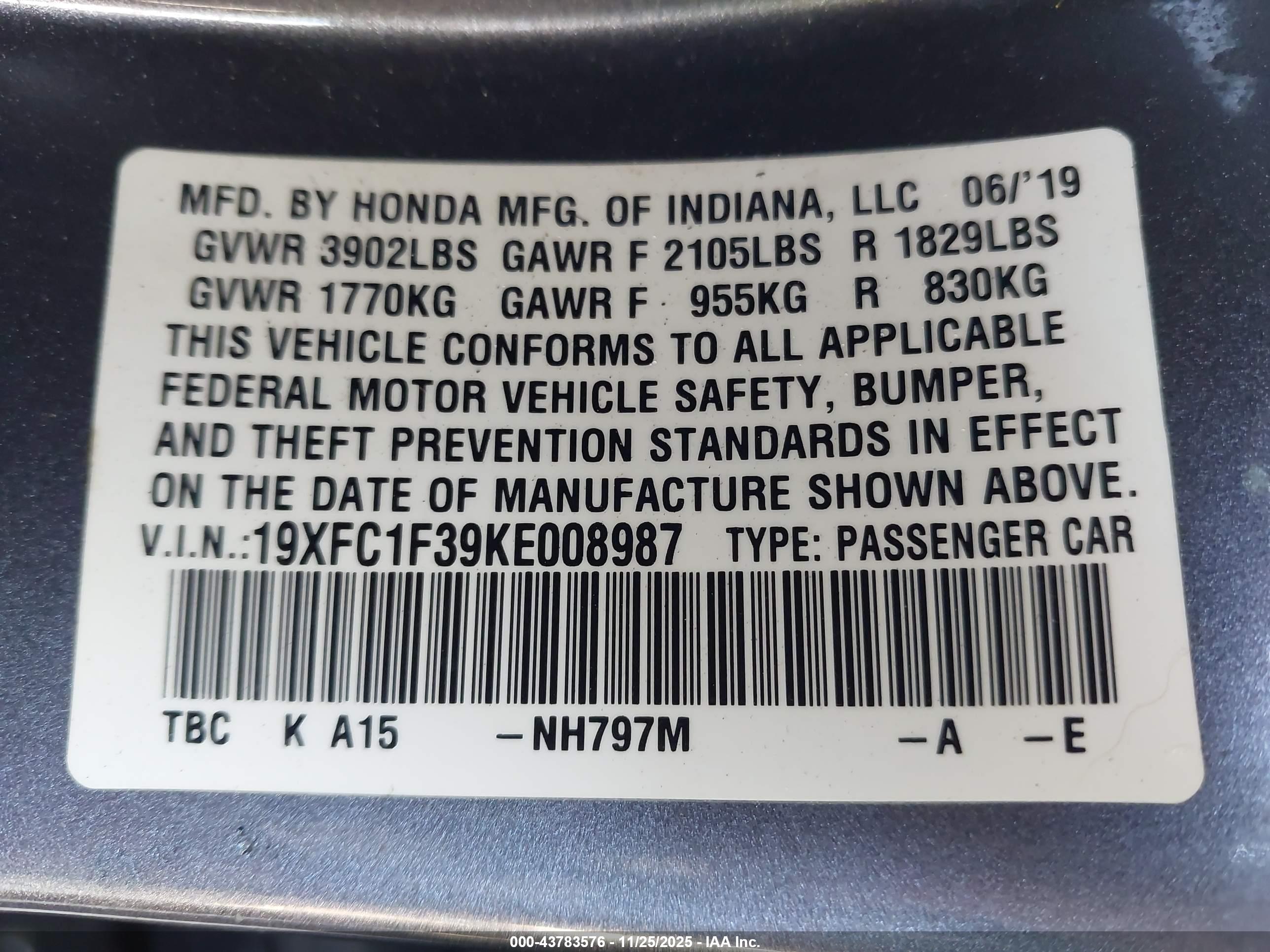 HONDA CIVIC image 9