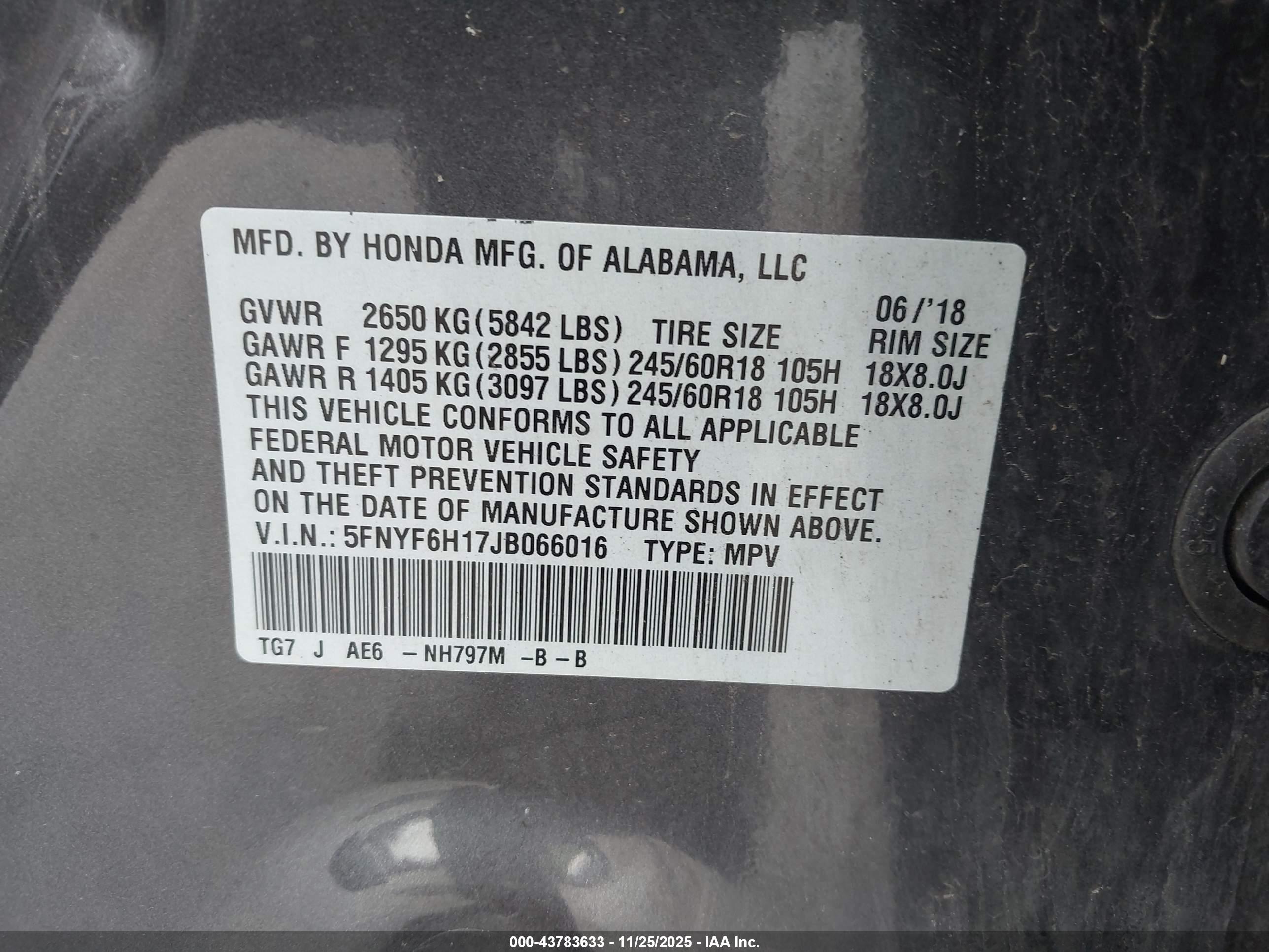 HONDA PILOT image 9