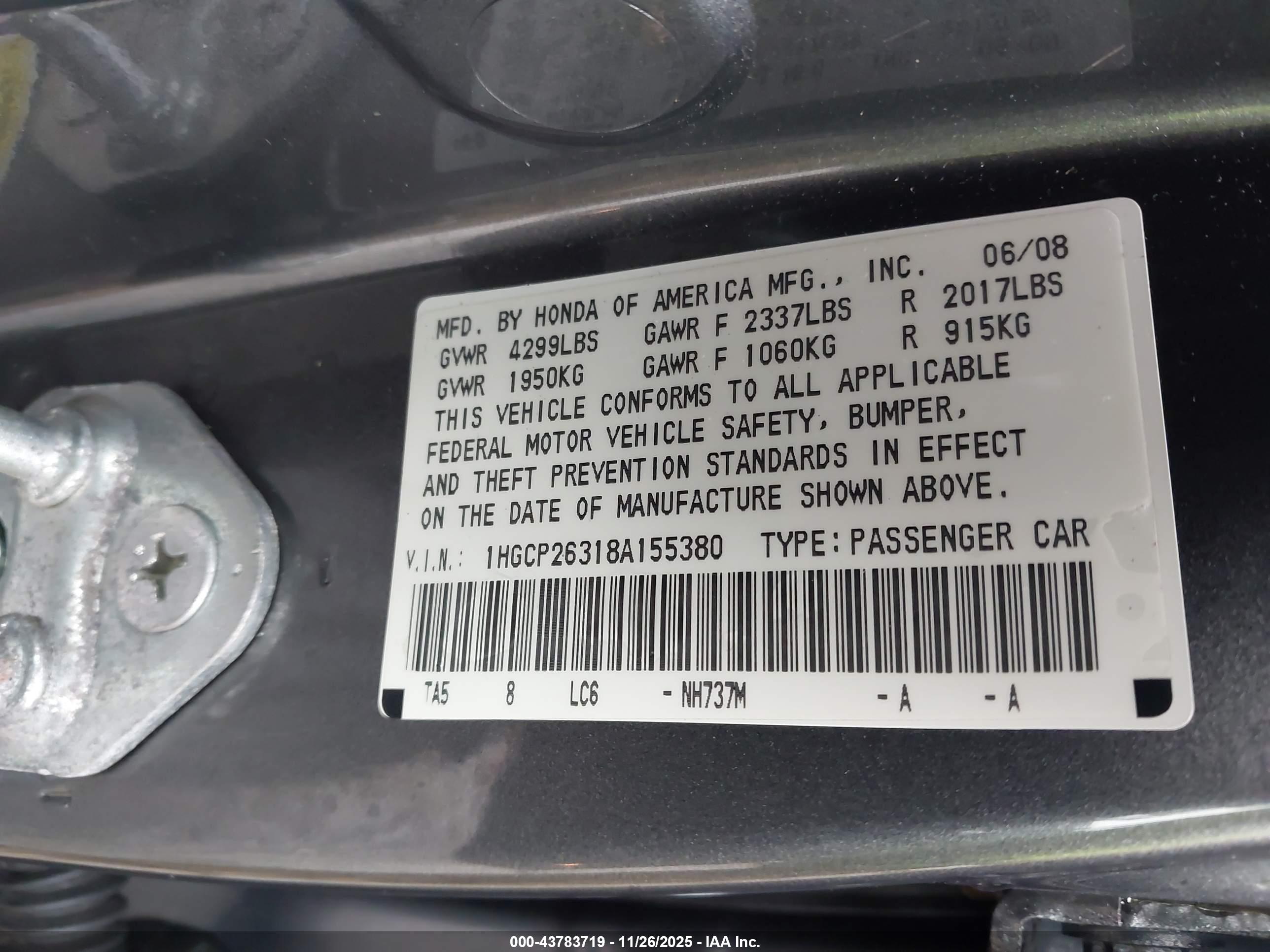 HONDA ACCORD image 9