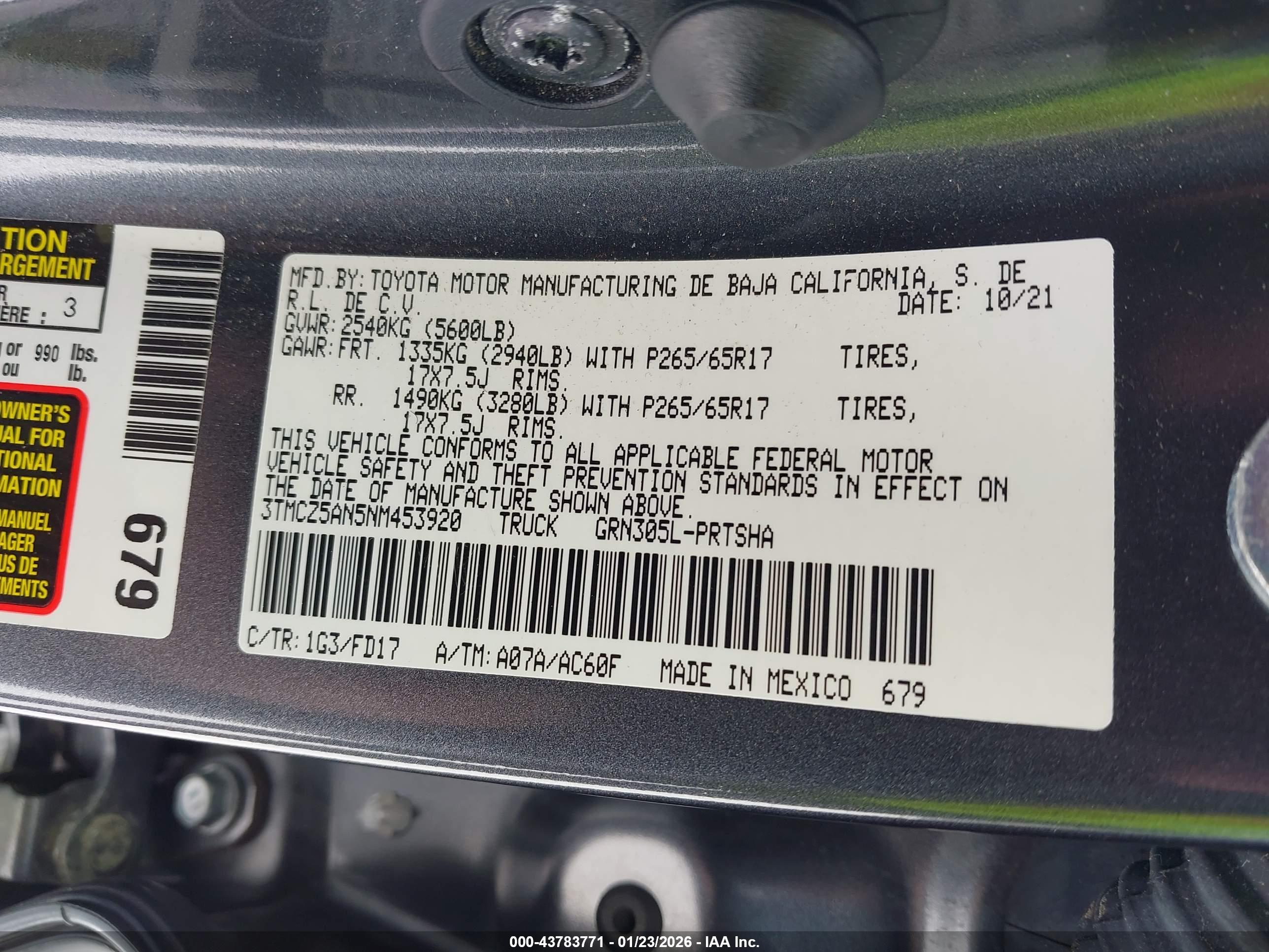 TOYOTA TACOMA image 9